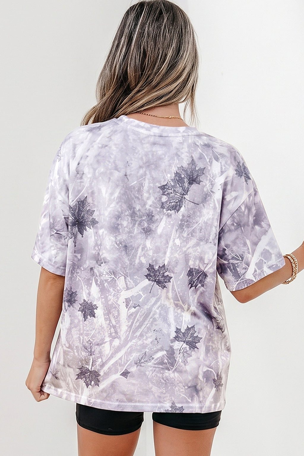 Camo Woodland Drop Shoulder Tunic Tee