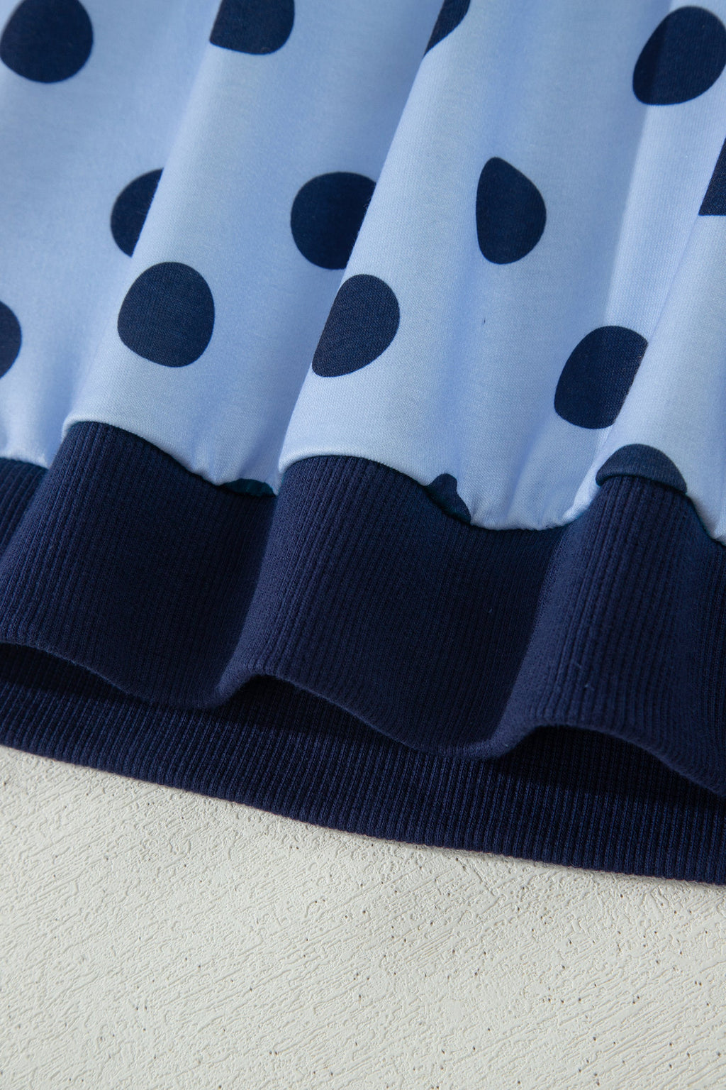 Colorblock Polka Dot Short Sleeve Tee