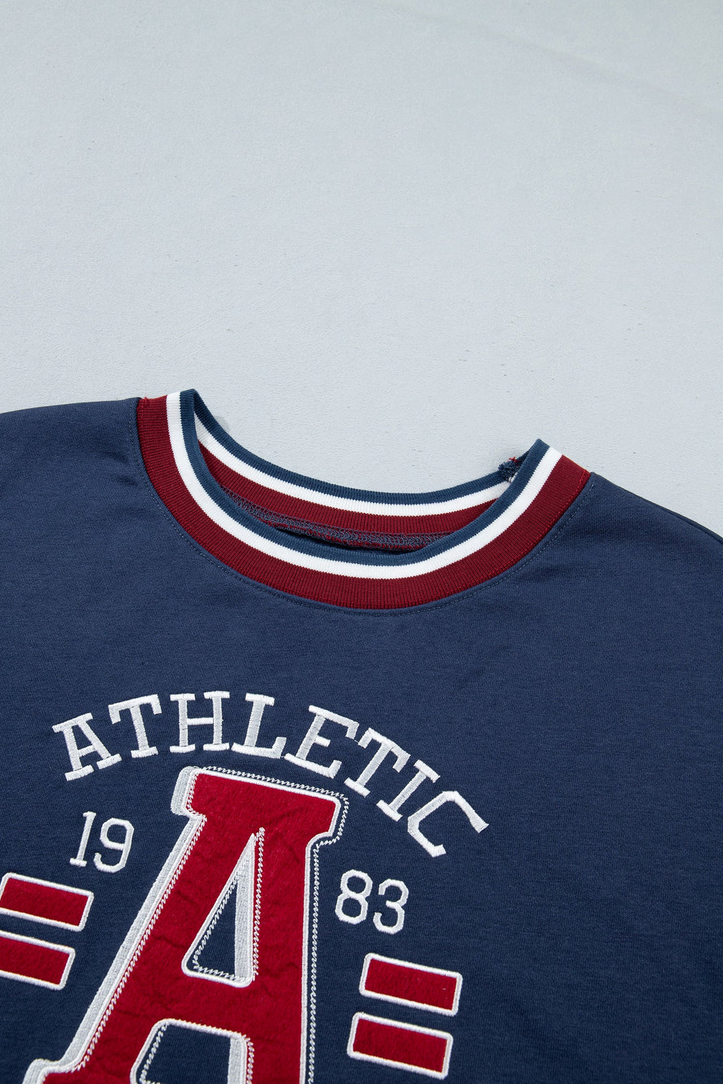 ATHLETIC DIVISION Colorblock Long Sleeve Graphic Sweatshirt
