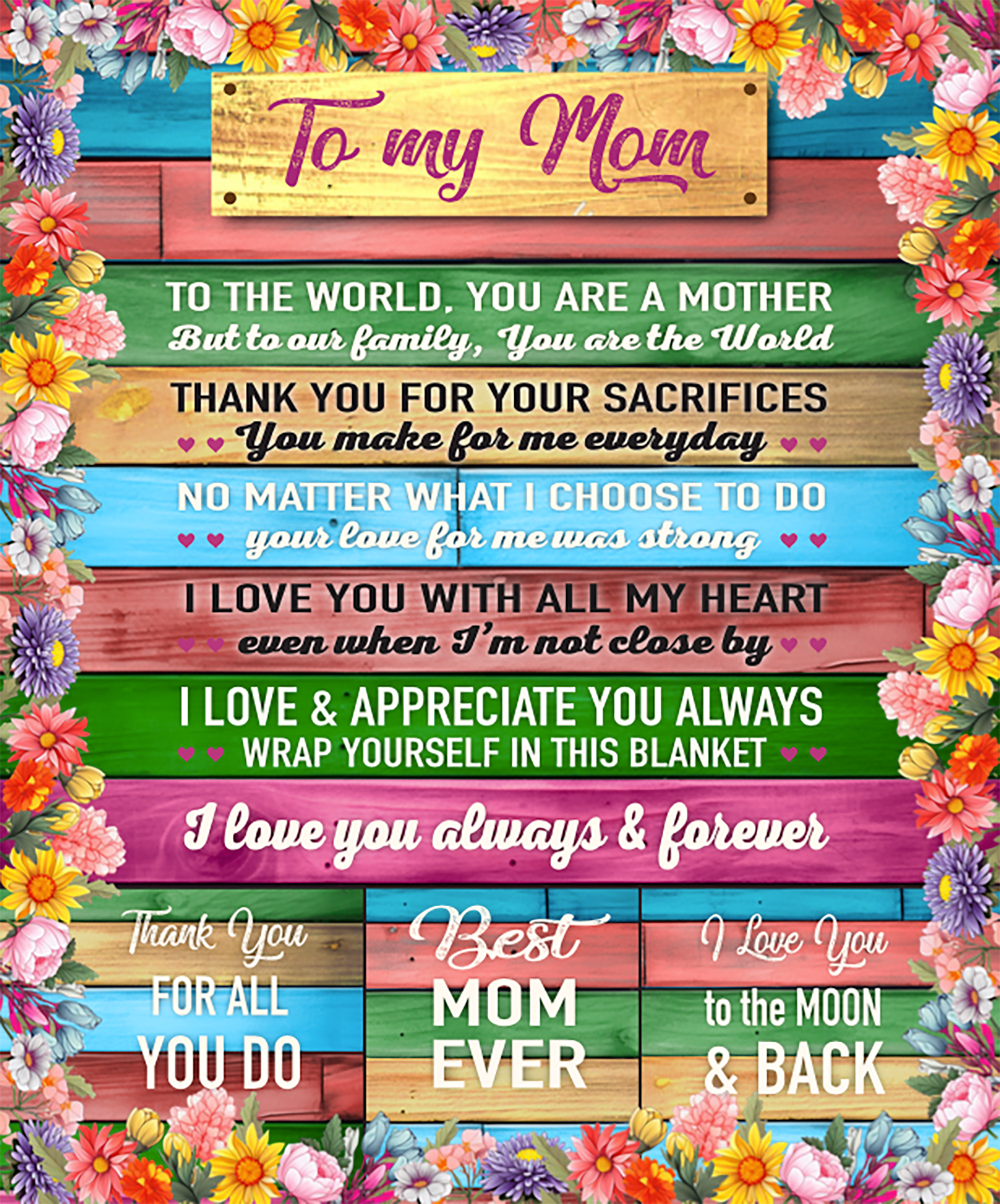 Jumbo Plush Fleece Blanket 50 x 60 Family Assortment