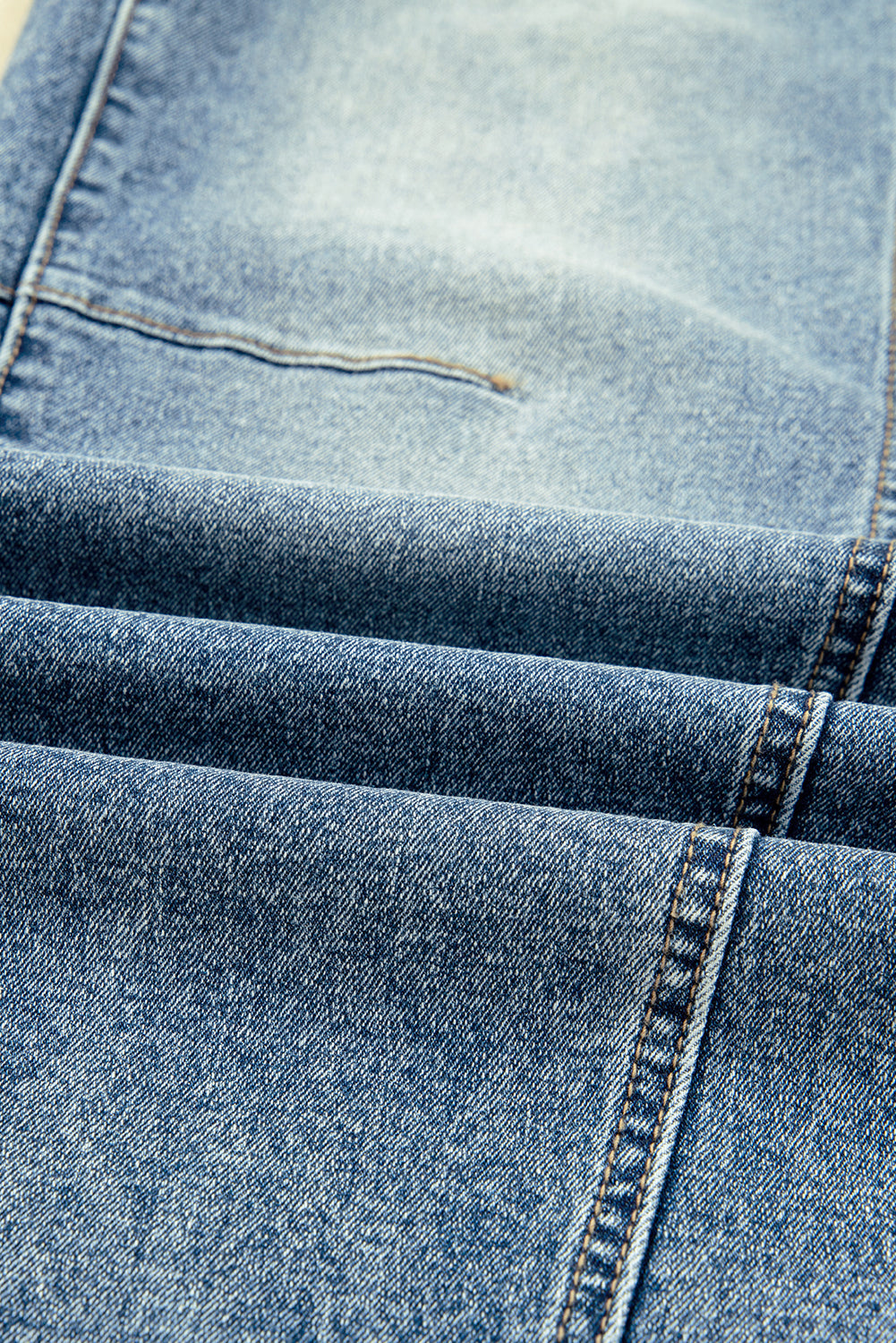 Denim Vintage Washed Seam Shift Jeans