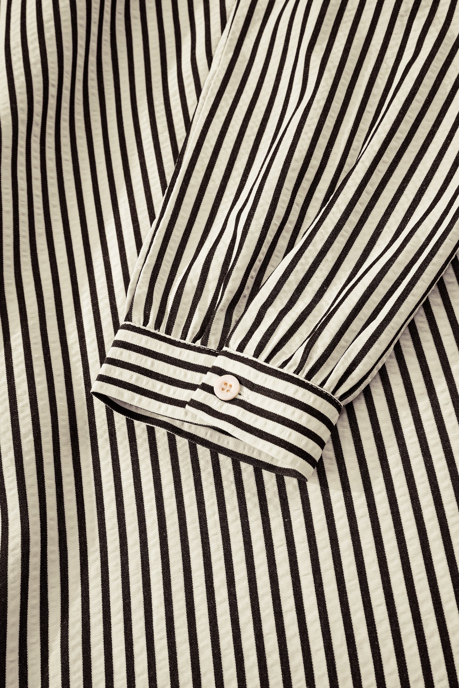 Stripe V-Neck Zip Front Midi Dress