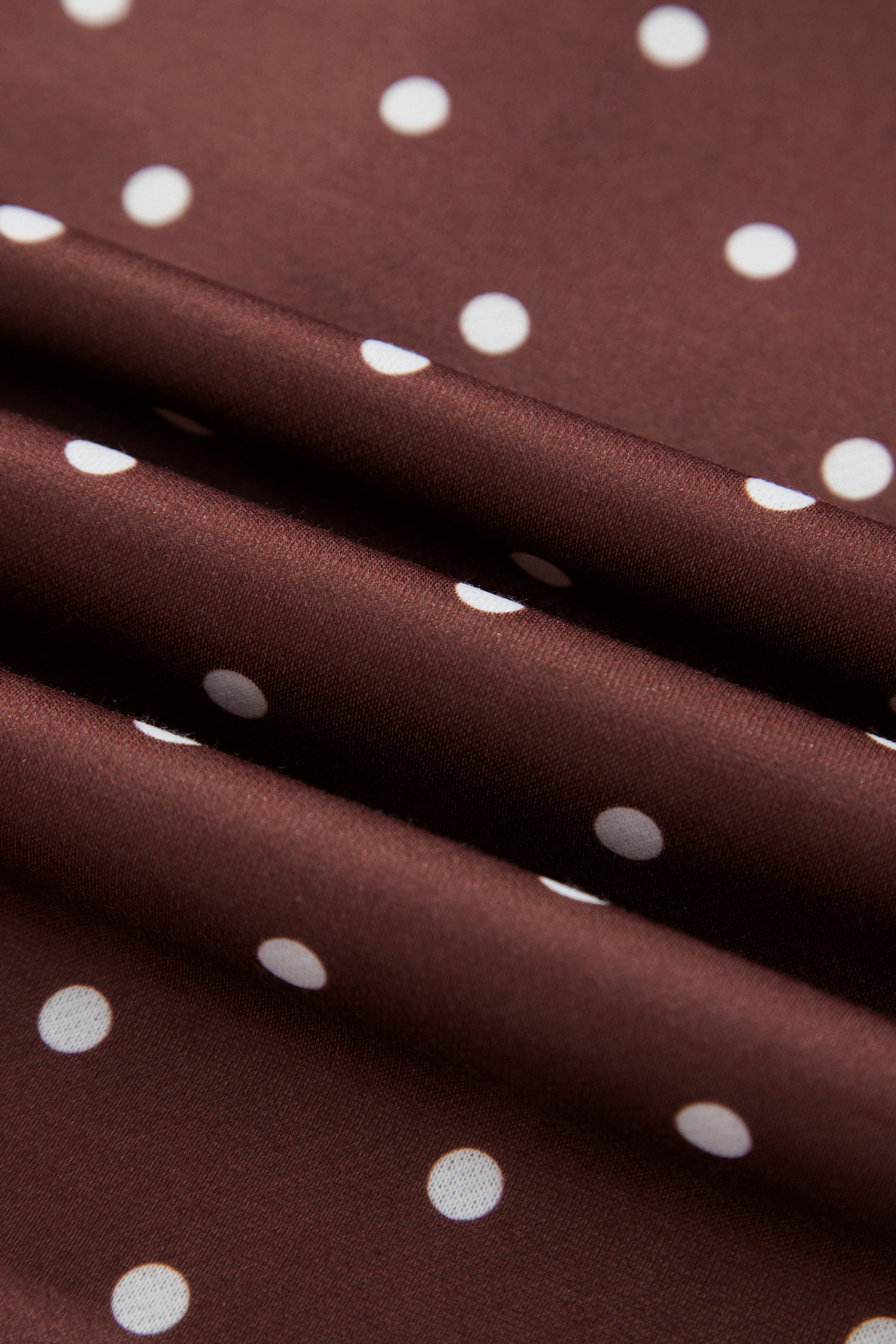 Polka Dot Metal Button Collar Pullover Sweatshirt