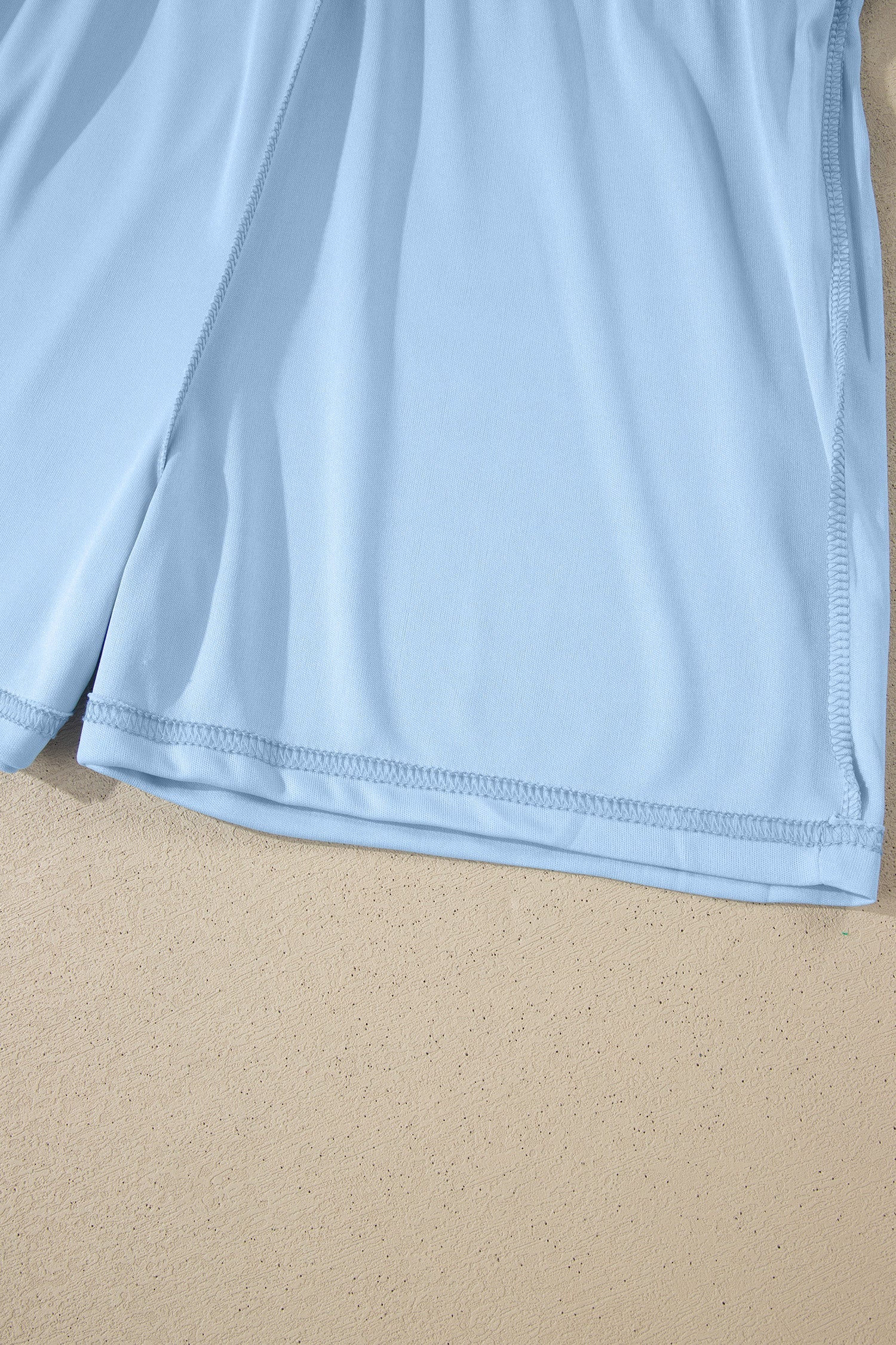 Colorblock Ribbed V-Neck & Skort Athleisure Set