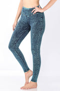 `.Tummy Control Leggings: DEEPAQUA-90093 / M