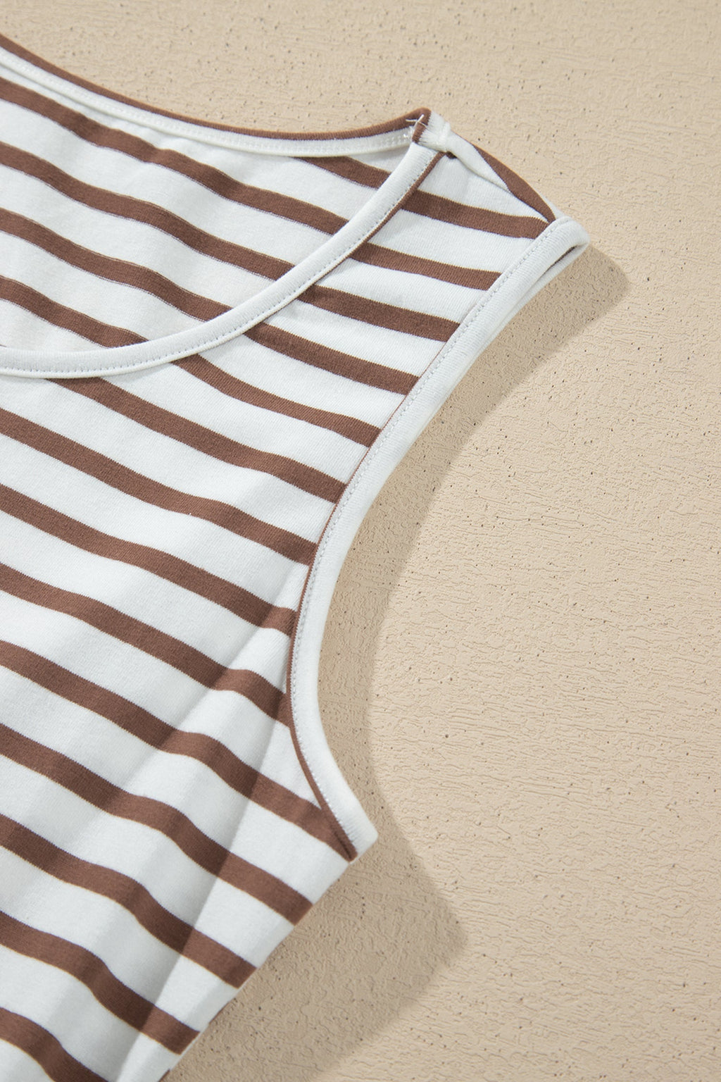 Stripe Colorblock Patchwork Sleeveless Long Dress