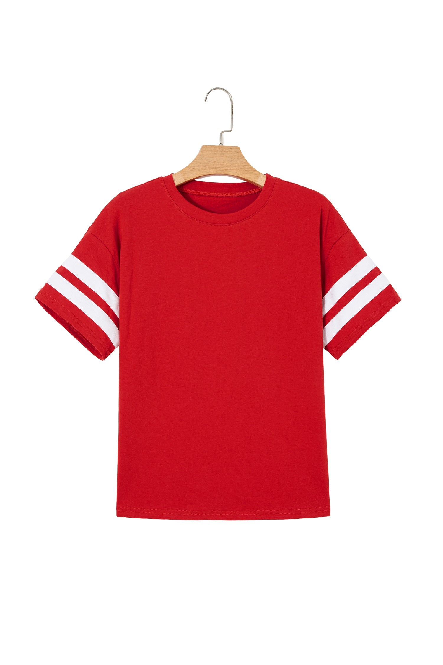 Varsity Stripe Crew Neck Short Sleeve T-Shirt