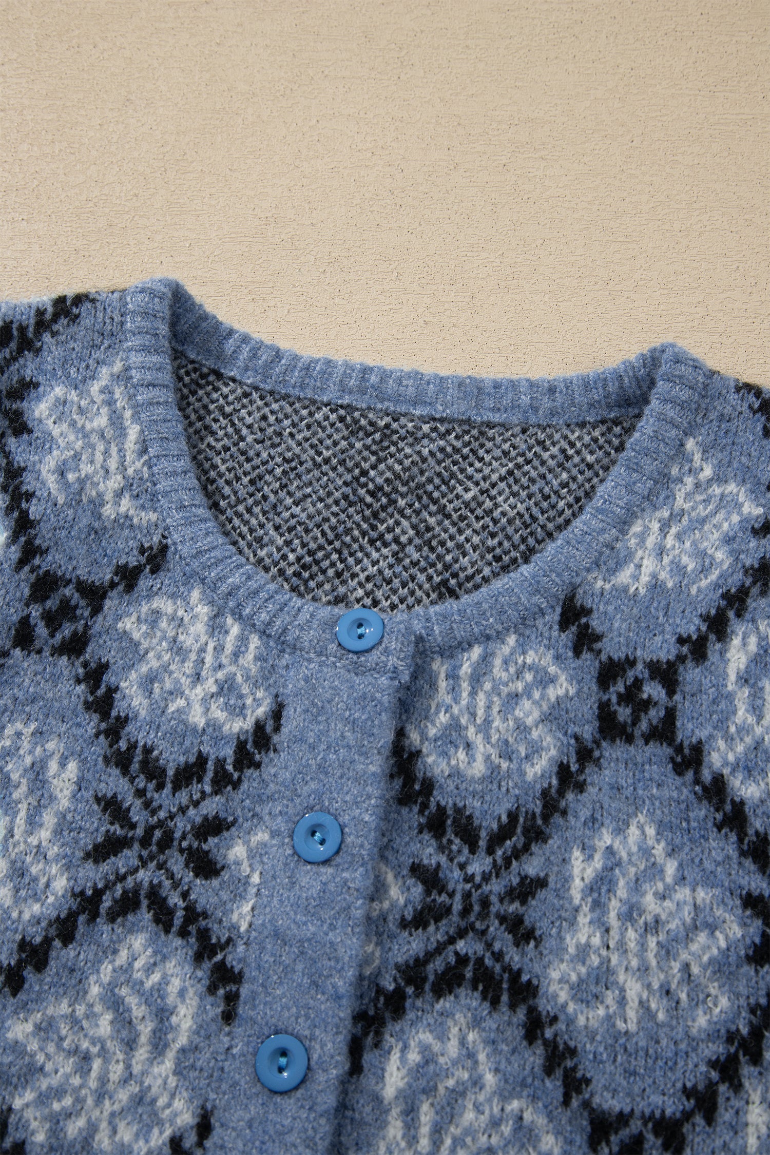 Boho Knit Short Sleeve Button Front Cardigan