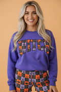 Halloween Witch Long Sleeve Top & Checker Shorts Set