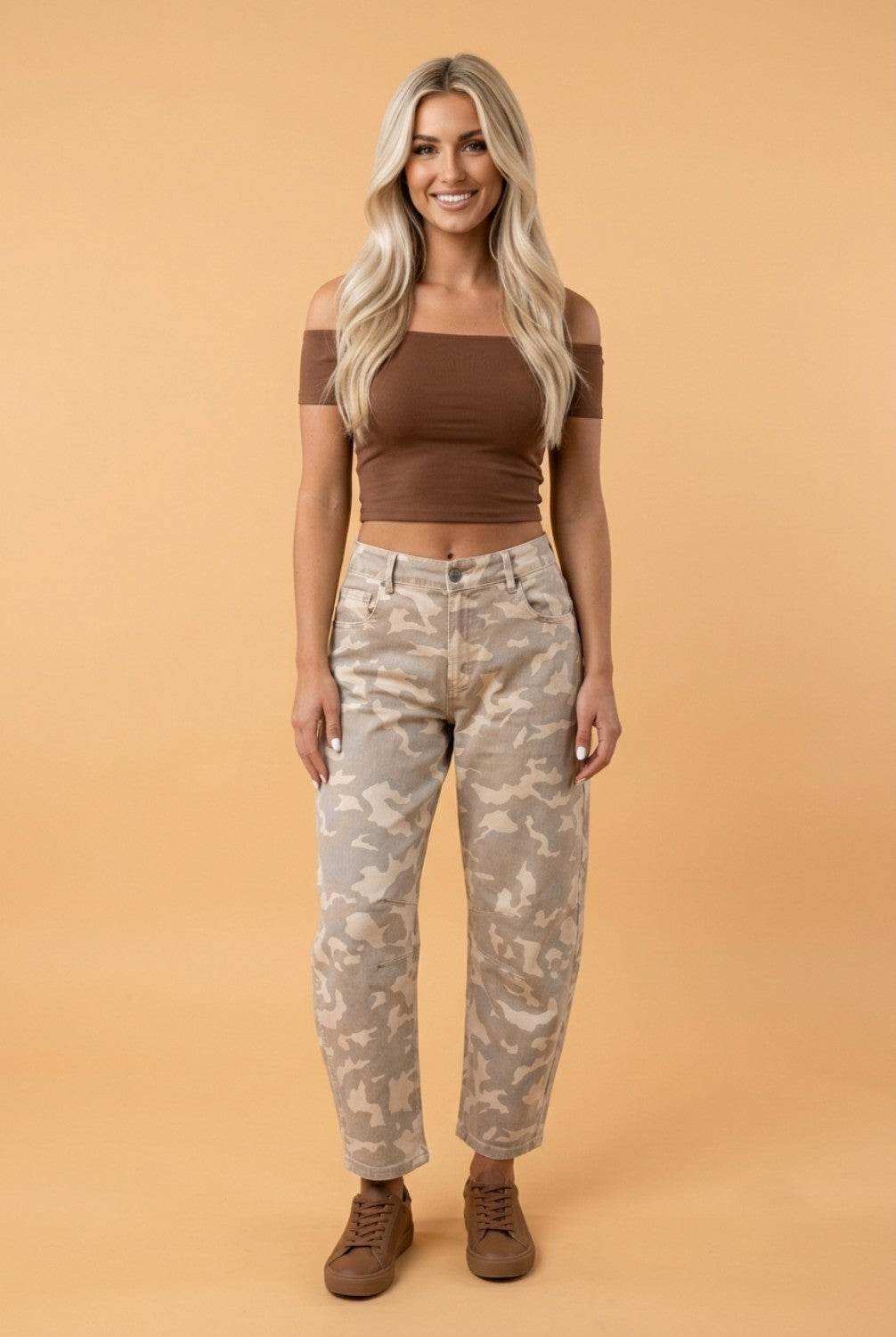 Leopard Colorblock Top & Wide Leg Pants Set