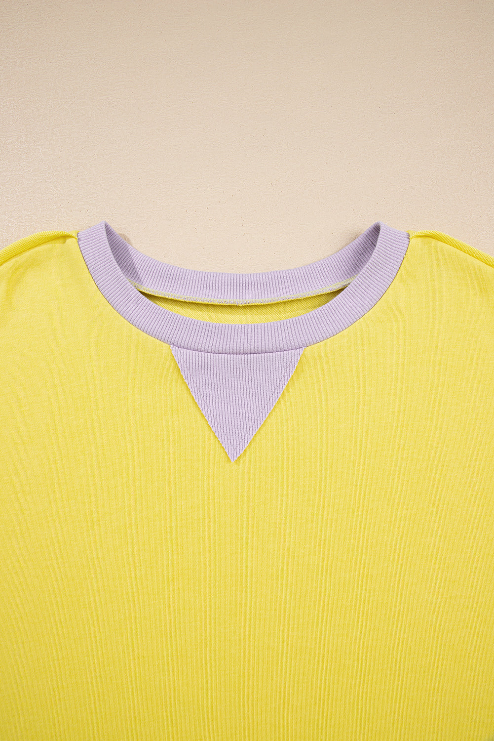 Plus Size Stripe Colorblock Patchwork Long Sleeve Crewneck Sweatshirt