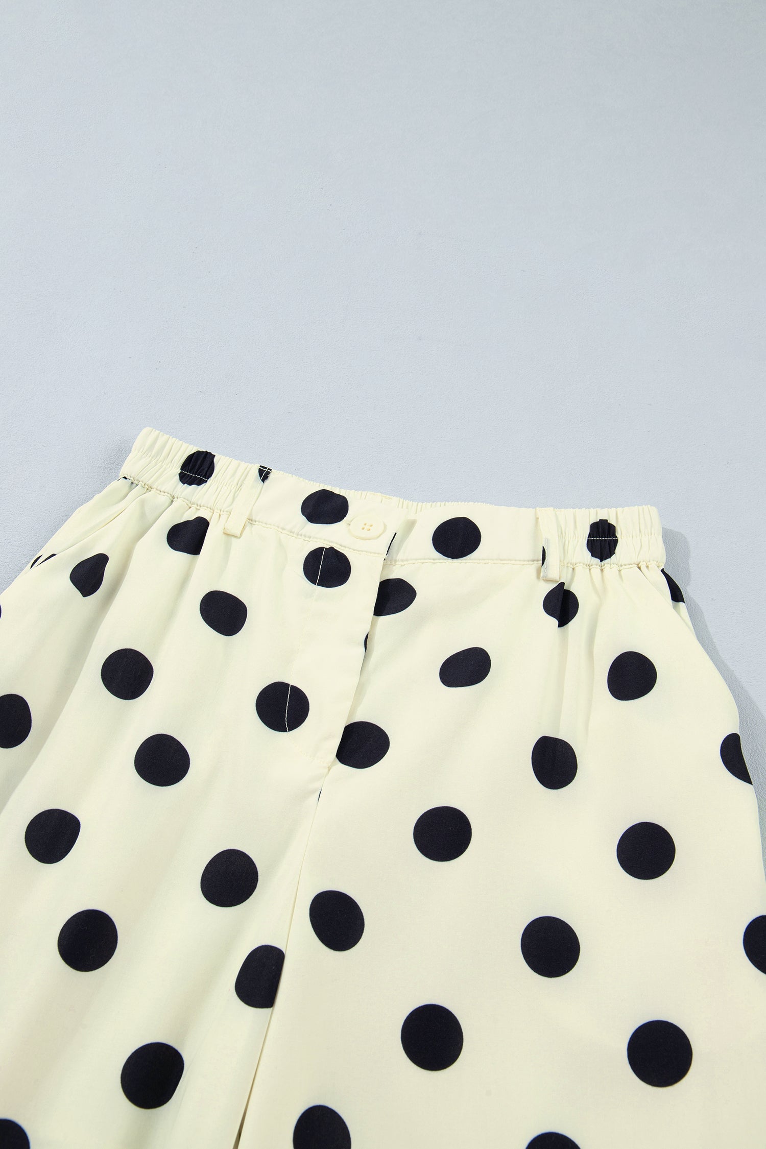 Polka Dot Pleated High Waist Harem Pants