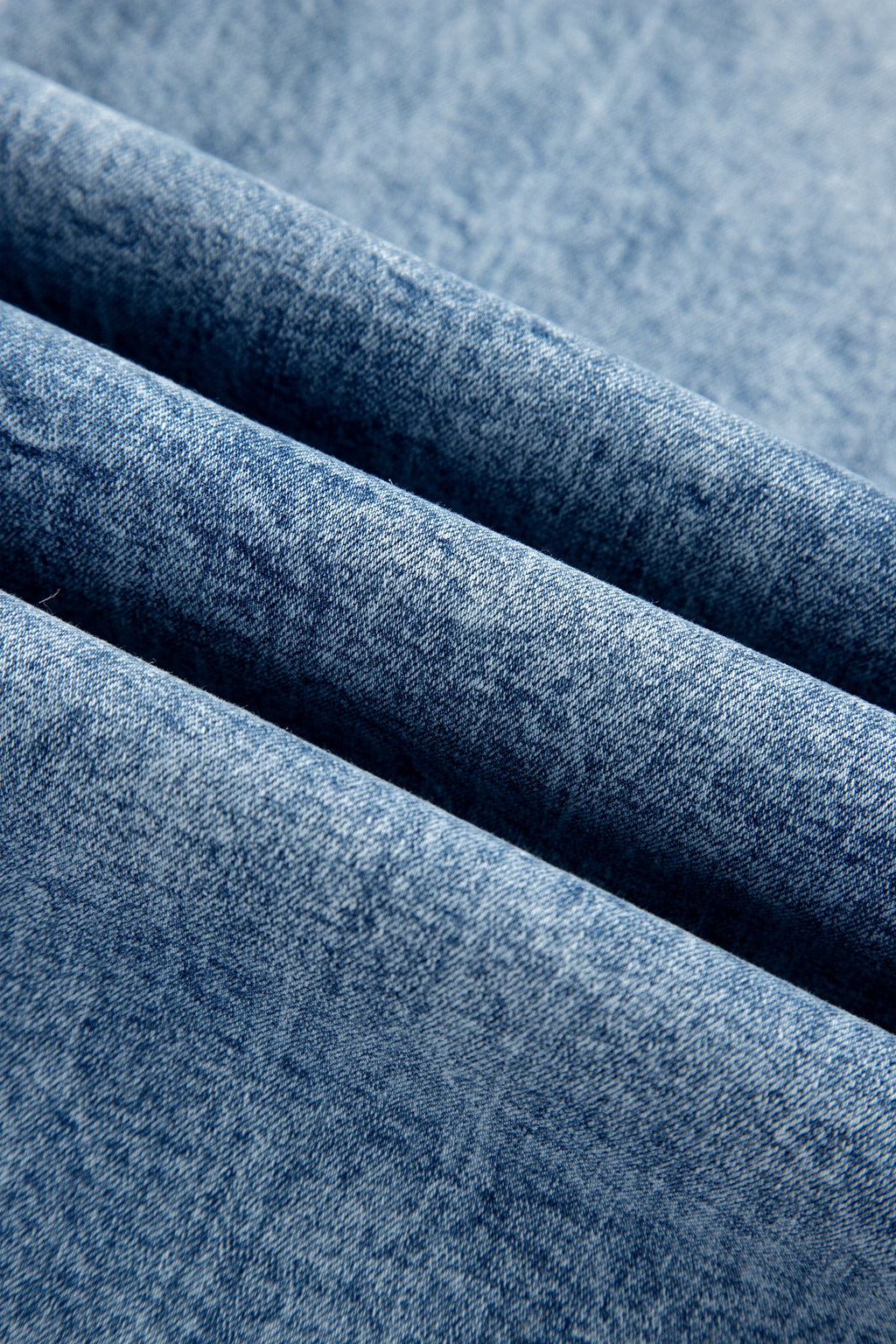 Denim Acid Wash Pockets Flare Jeans