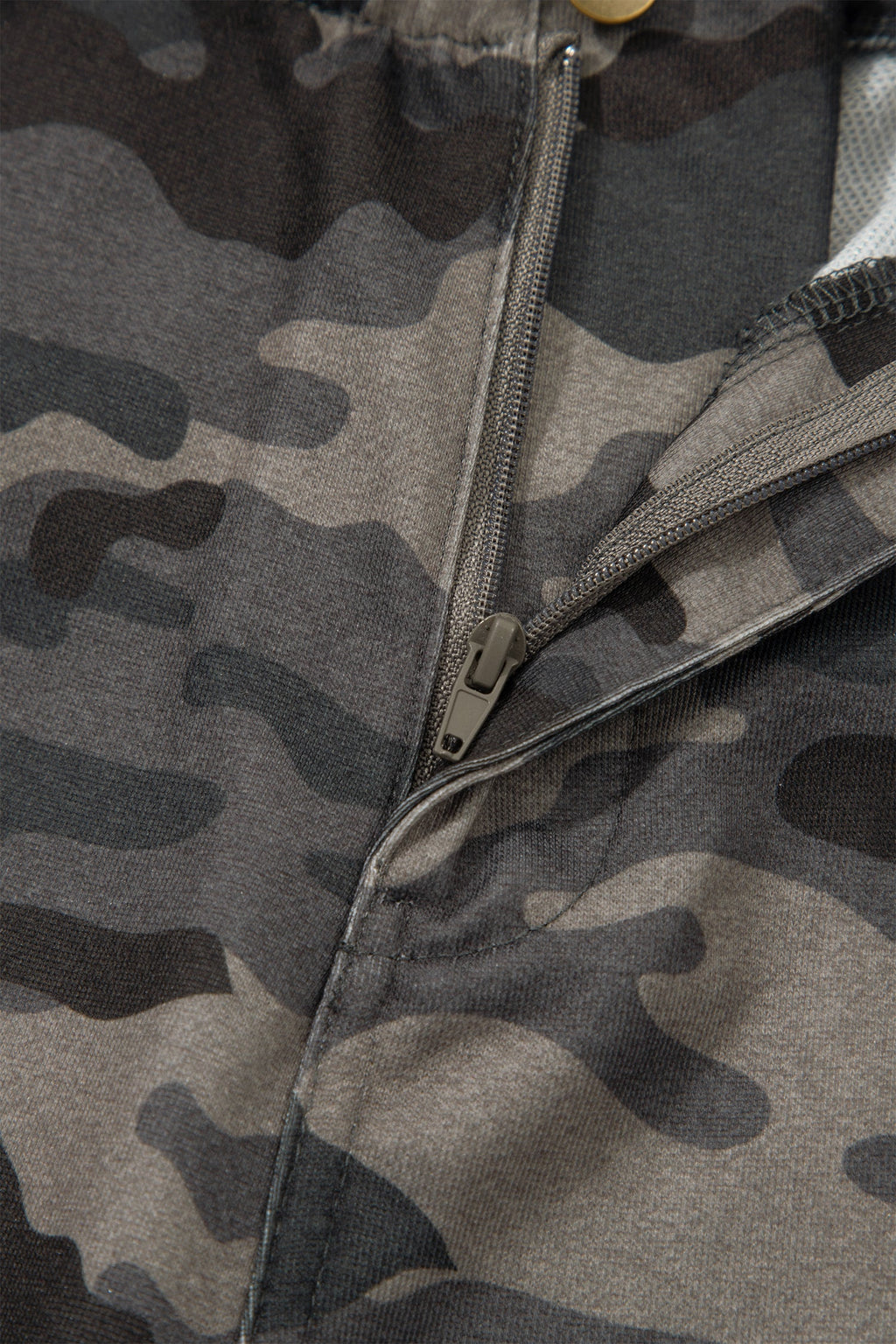 Camo Side Stripe Panel Drawstring Pants