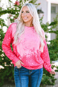 Tie Dye Long Sleeve Pullover Sweatshirt