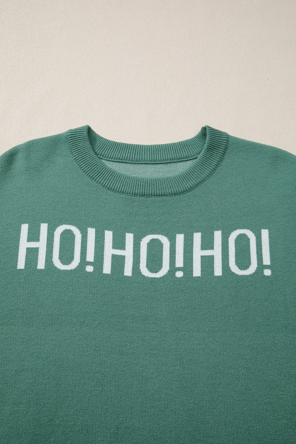 Ho Ho Ho Merry Christmas Drop Shoulder Sweater
