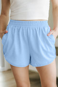 Stripe Colorblock High Waist Shorts