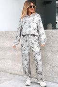 Woodland Camo Hoodie and Sweatpants Set