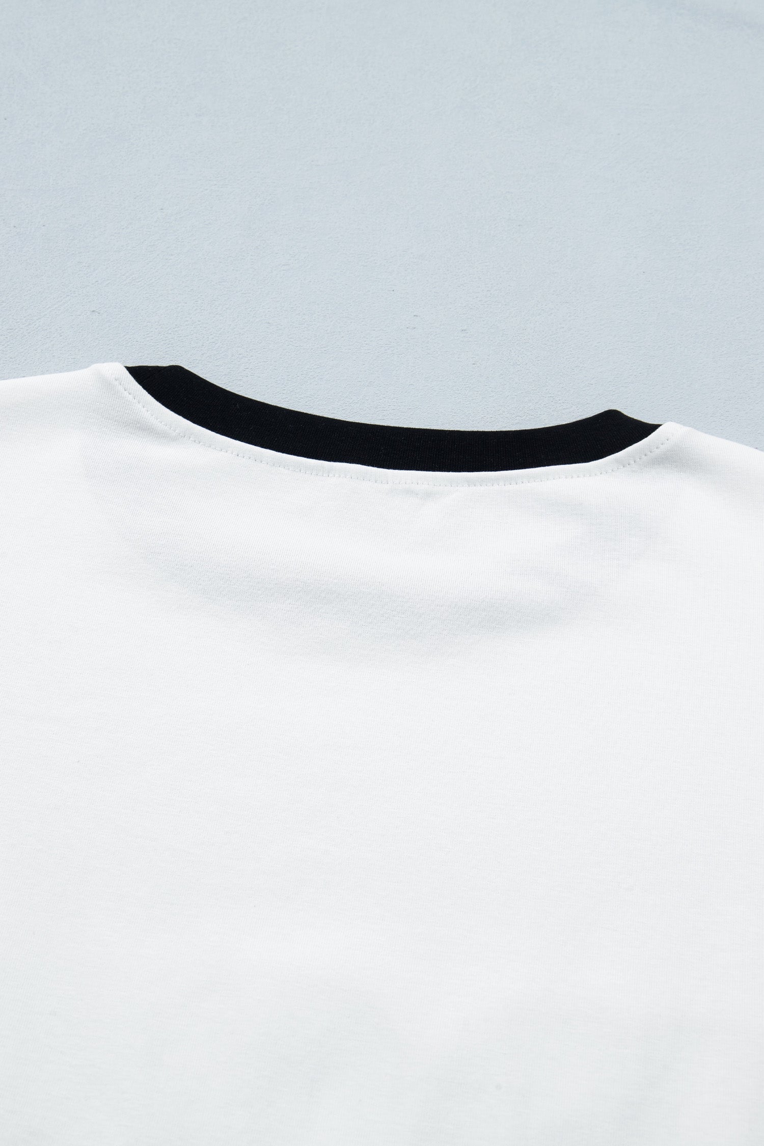 Sequin Star USA Patch Colorblock Trim T-Shirt