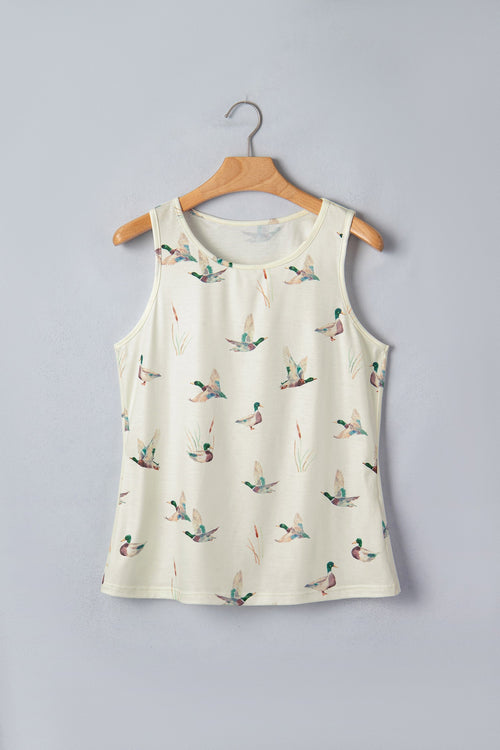 Western Mallard Round Neck Tank Top