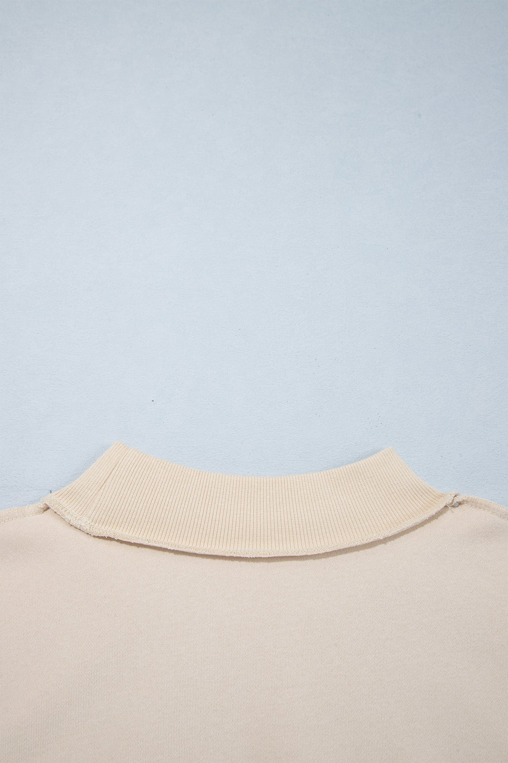 Christ Is King Cross Embroidery Exposed Seam Sweatshirt