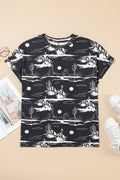 Western Desert Short Sleeve Knit Top