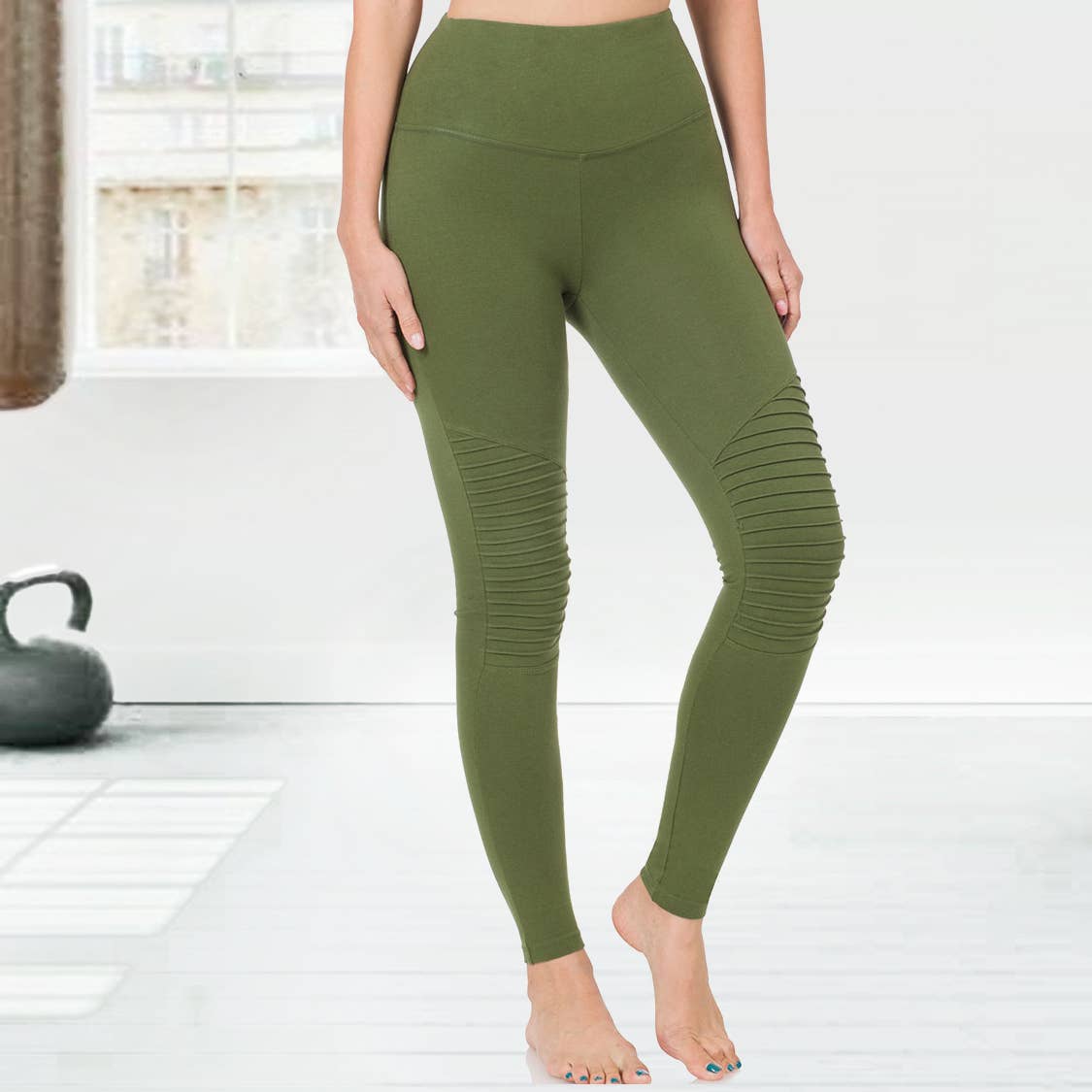 `.Tummy Control Leggings: DEEPAQUA-90093 / XL