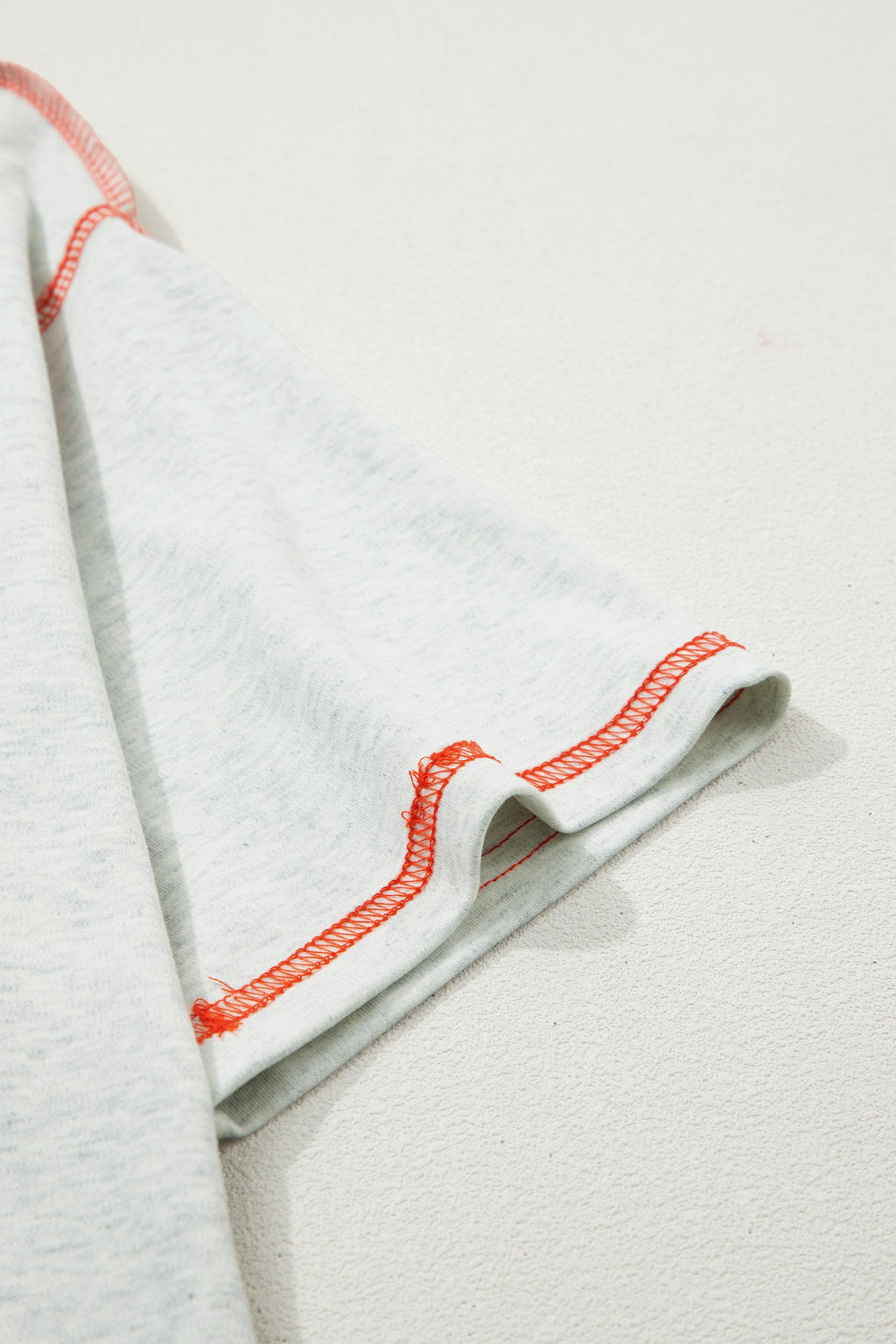 Reversible Contrast Stitching Mock Neck T-Shirt