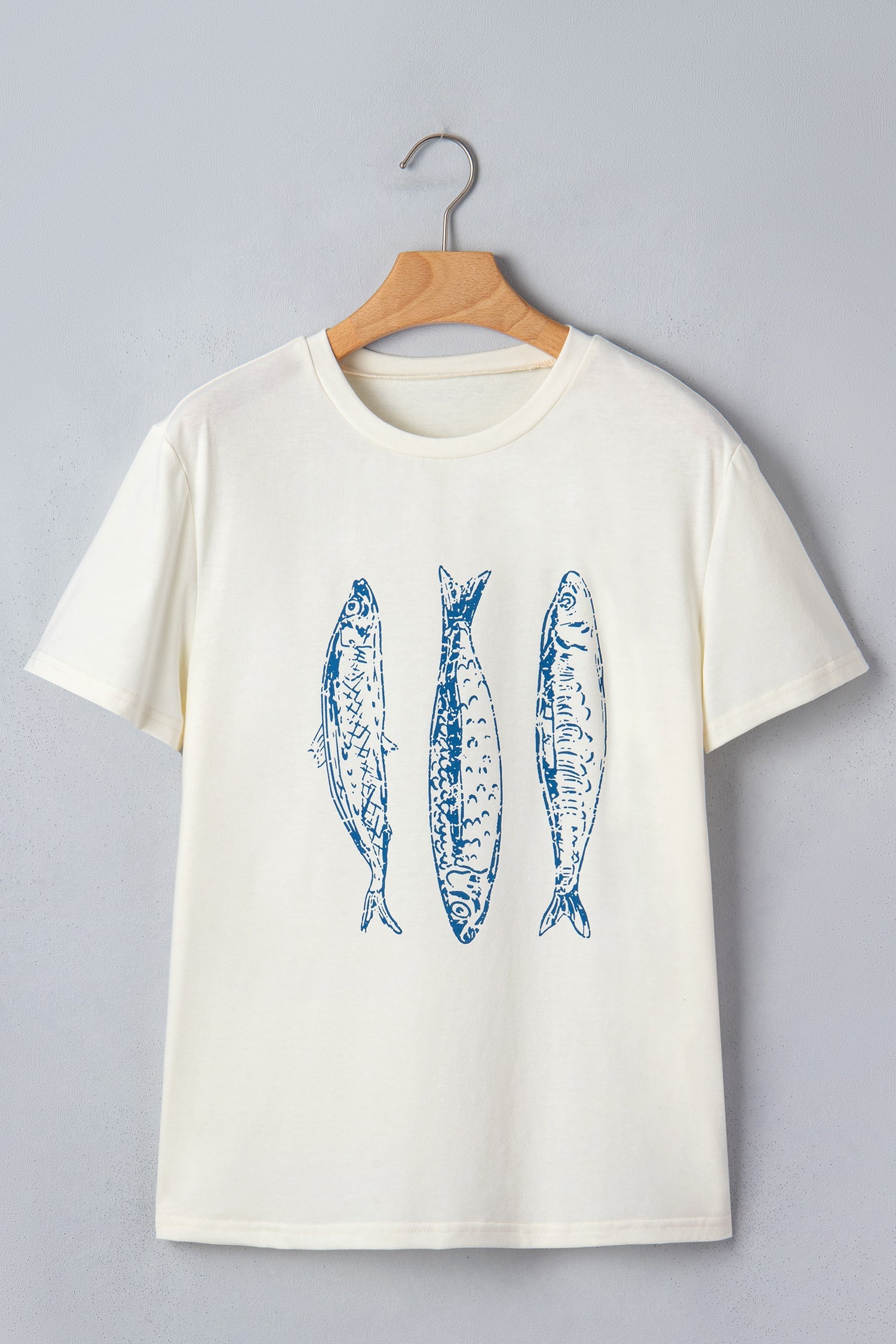 Fish Short Sleeve Round Neck Graphic T-Shirt