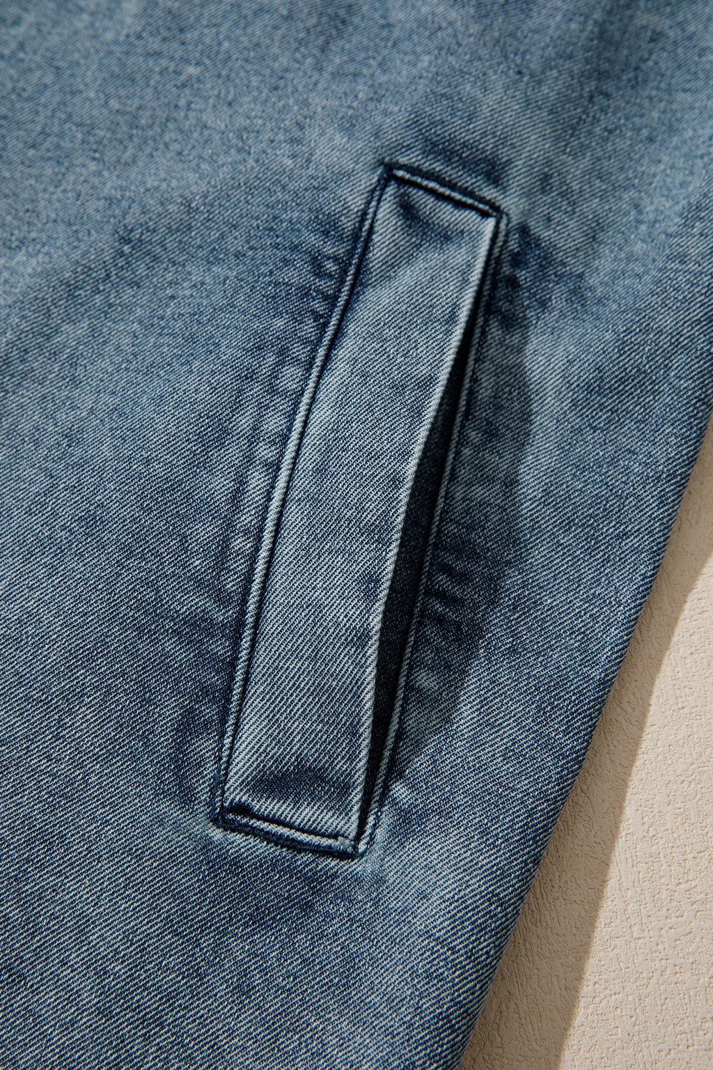 Western Mineral Wash Denim Long Sleeve Shirt Jacket