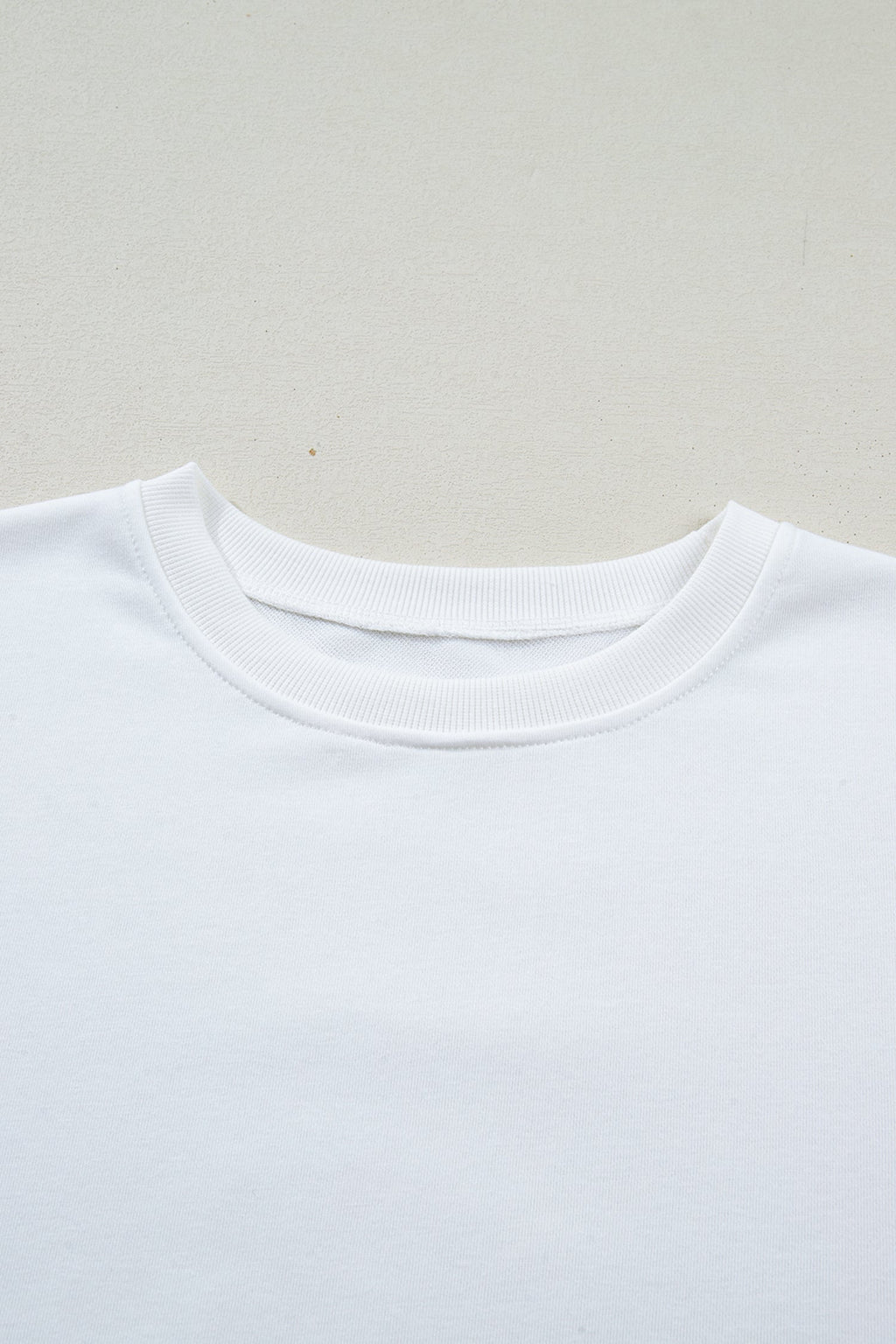 Solid Drop Shoulder Long Sleeve Top