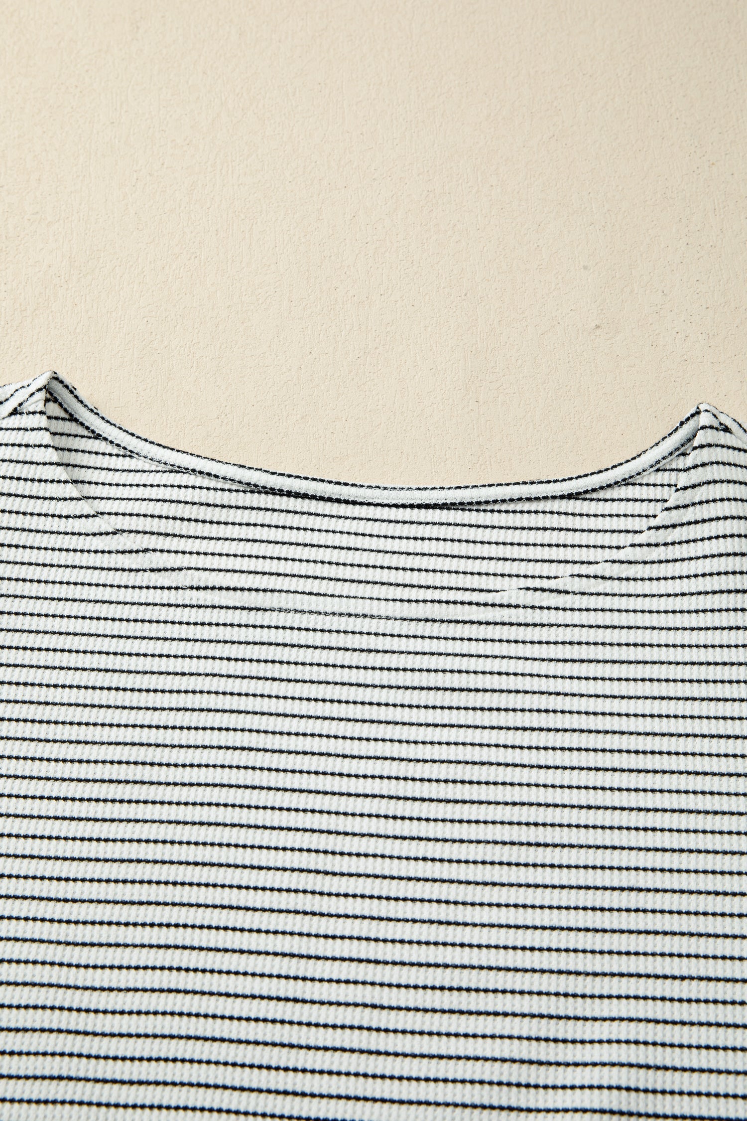 Stripe Ruffle Contrast Trim Tank Top