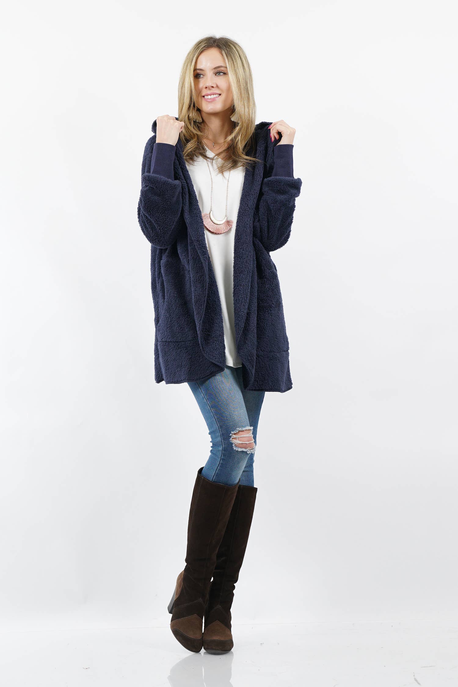 ',,,._ Faux fur Jacket: CAMEL-173616 / S