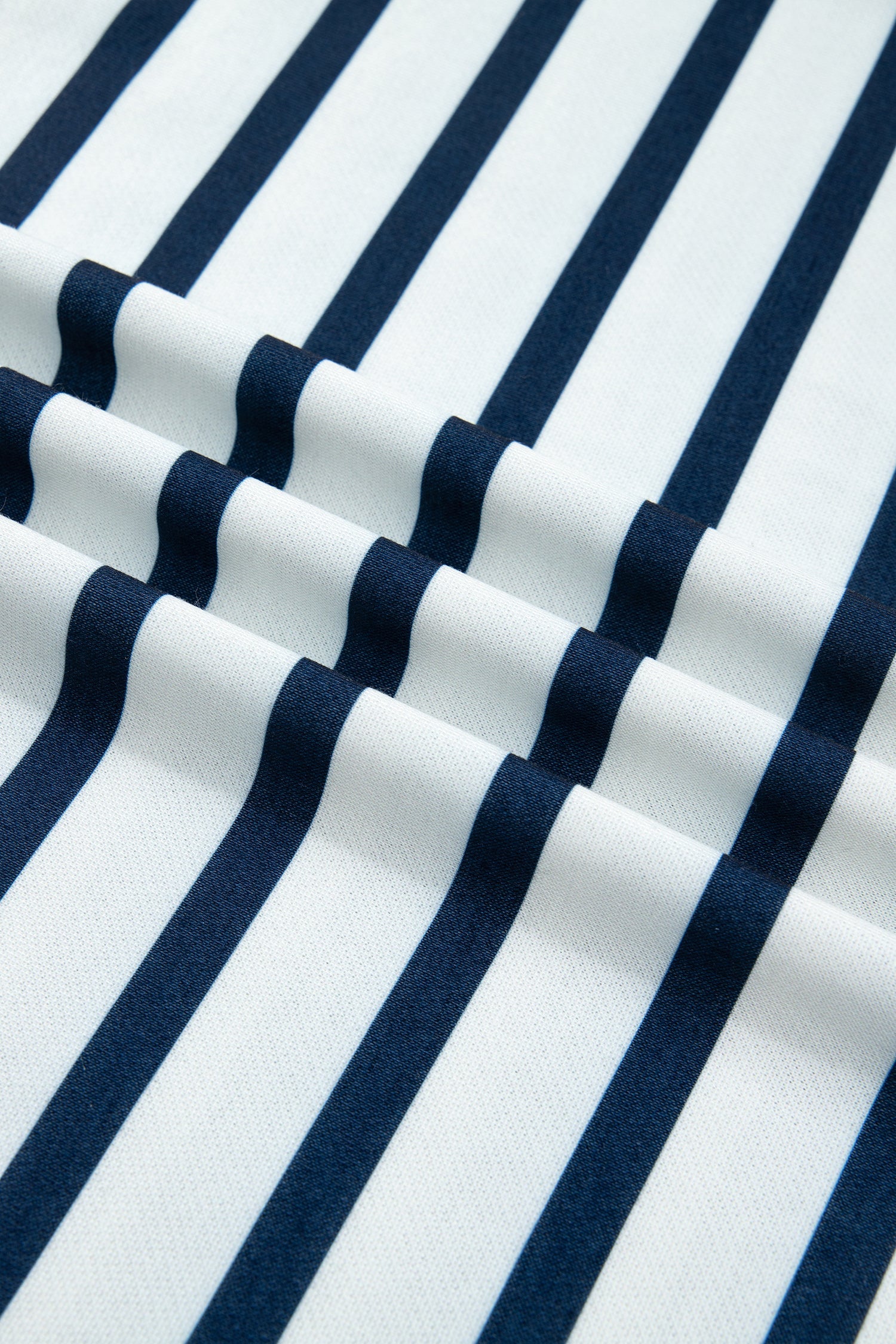 Stripe Mock Neck Top & Reverse Seam Pants Set