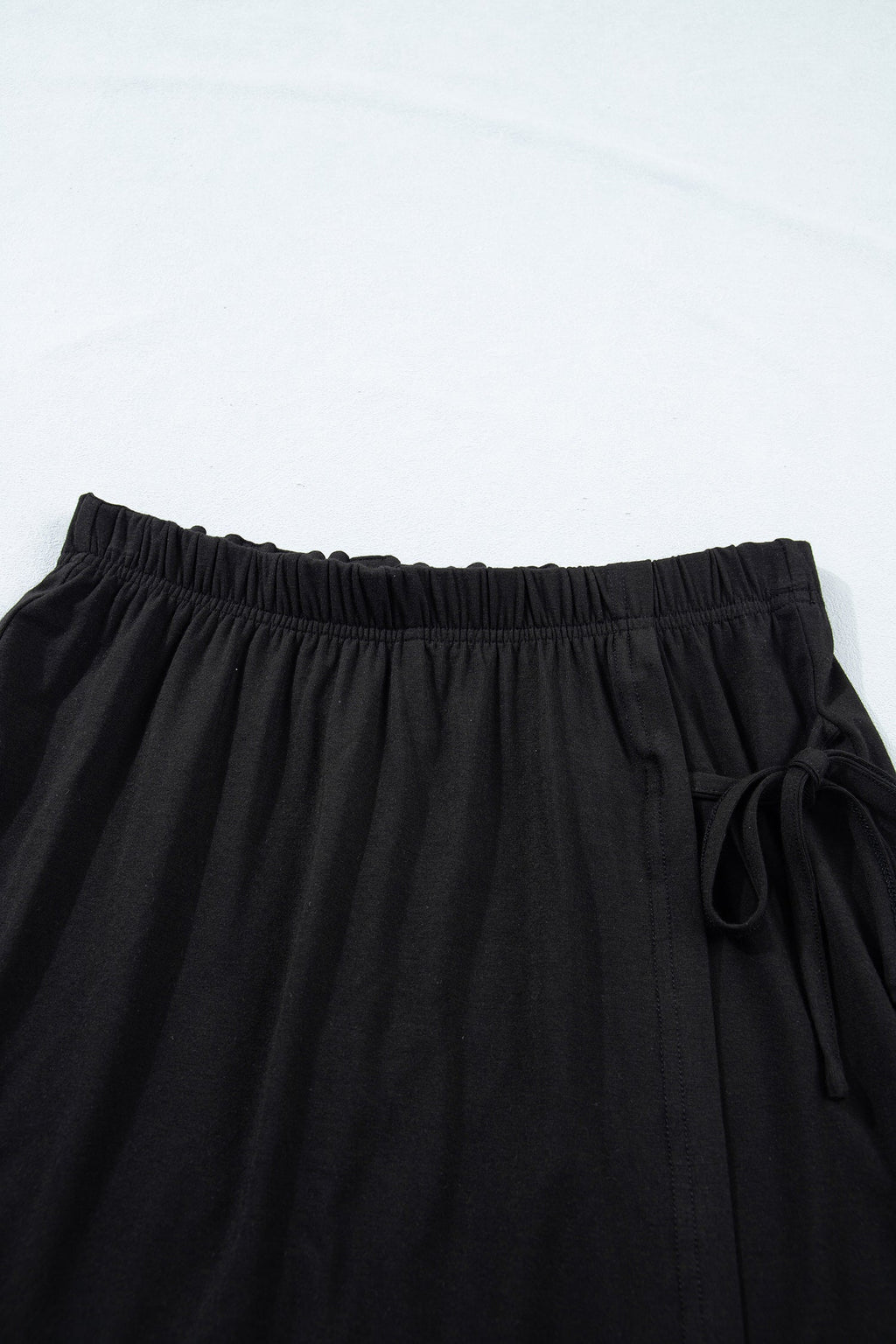 Solid Oversize Tee & Tie Wrap Mini Skort Set
