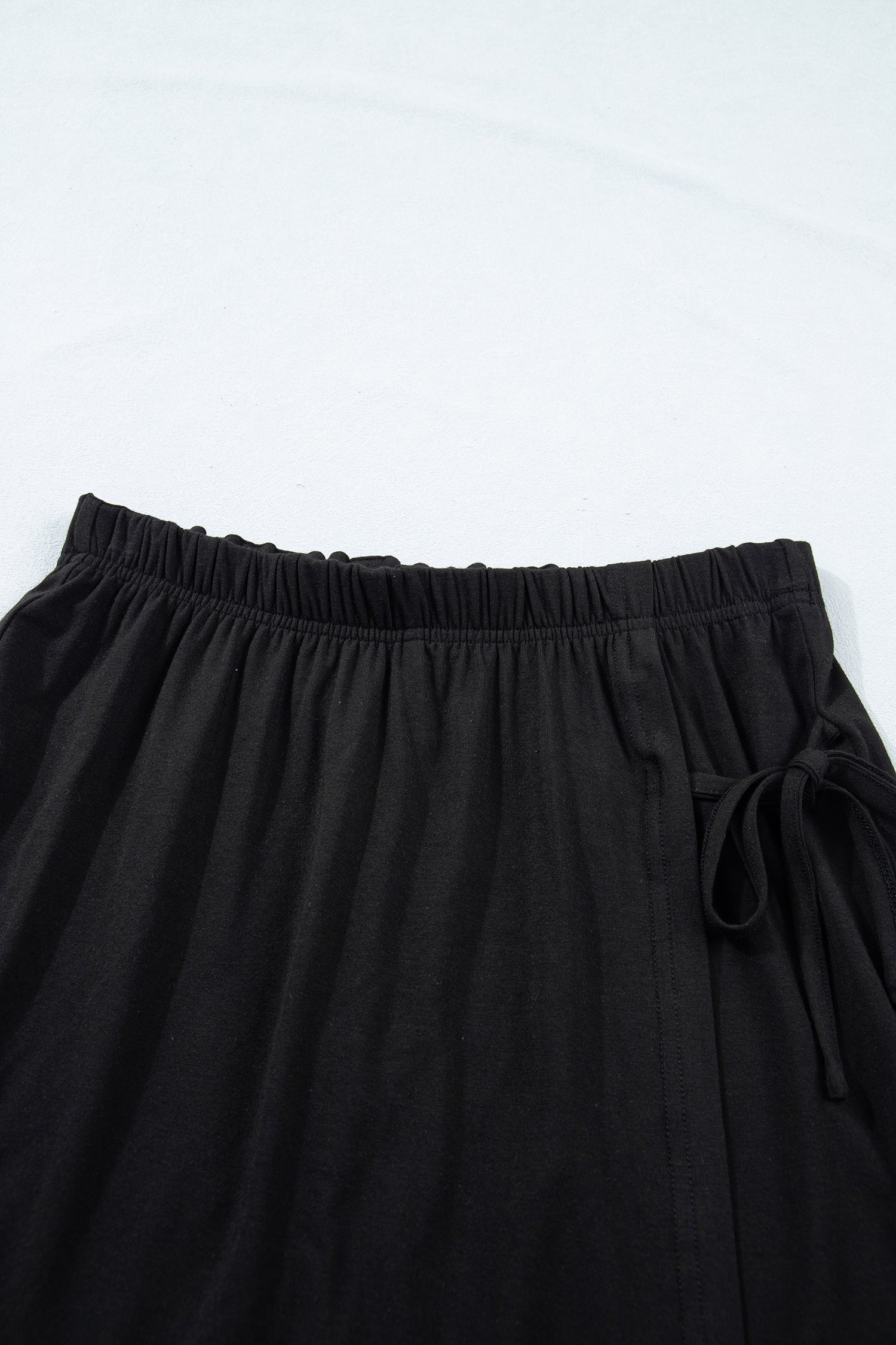 Solid Oversize Tee & Tie Wrap Mini Skort Set
