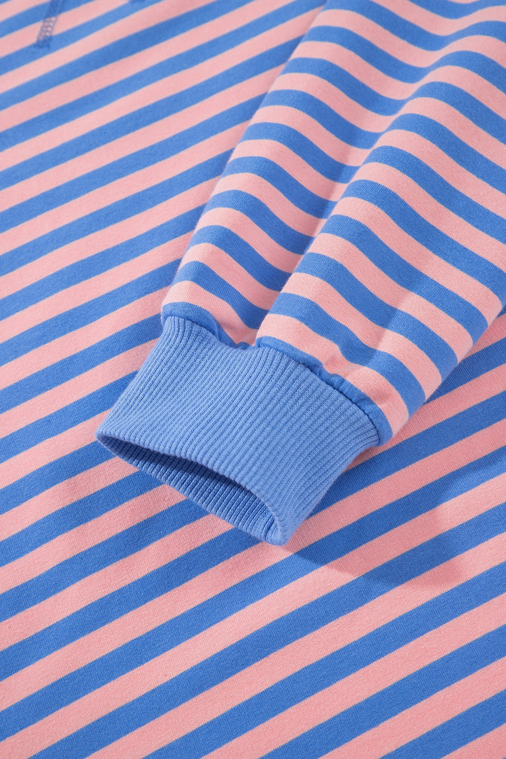 Stripe Long Sleeve Pullover & Drawstring Skort Set
