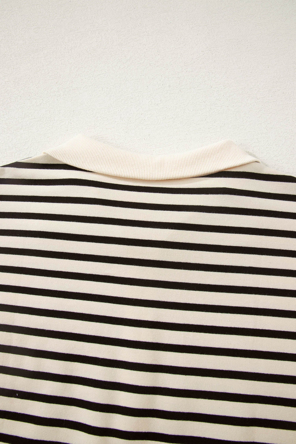 Stripe Colorblock Zip Polo & Drawstring Shorts Set
