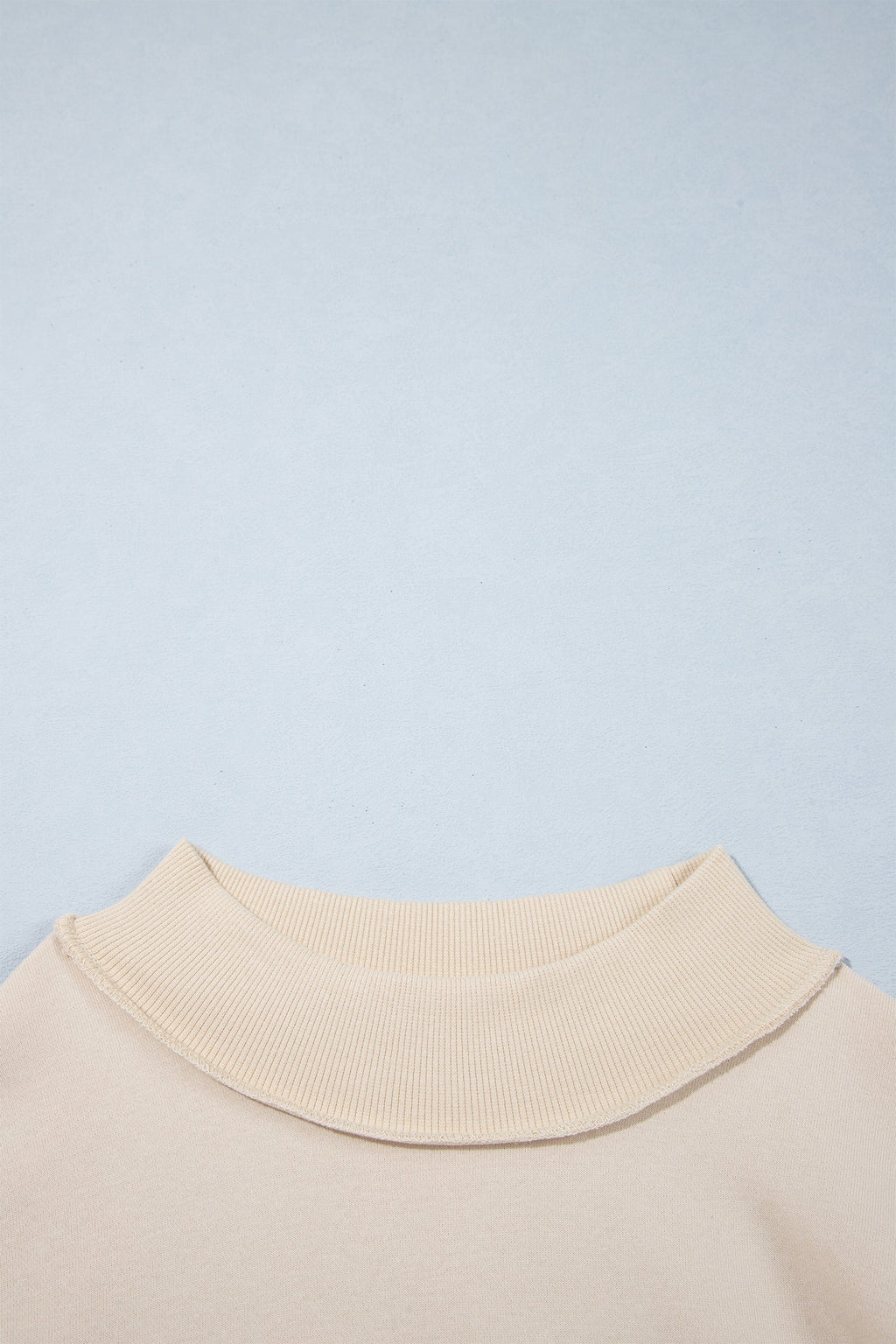 Christ Is King Cross Embroidery Exposed Seam Sweatshirt
