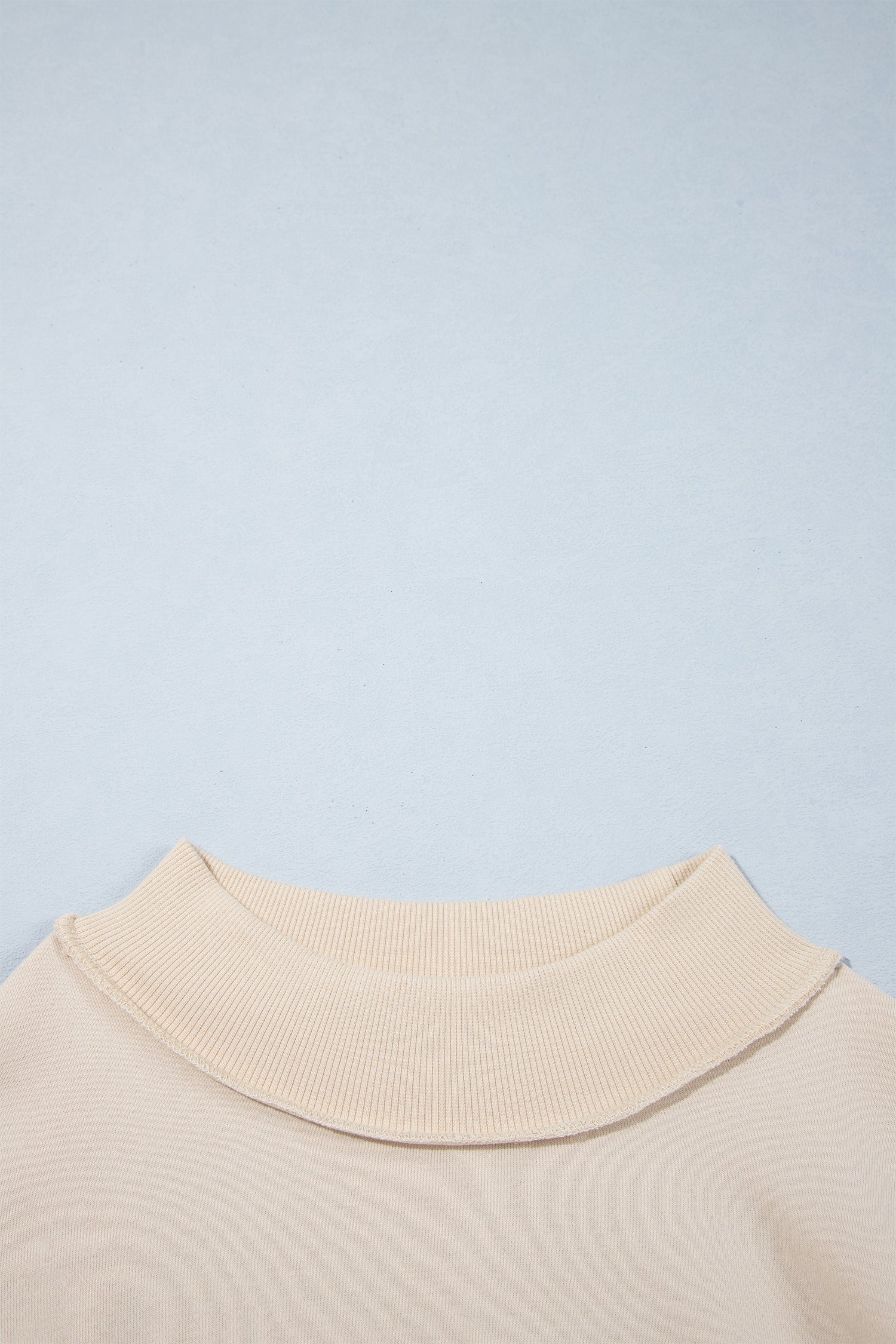 Christ Is King Cross Embroidery Exposed Seam Sweatshirt