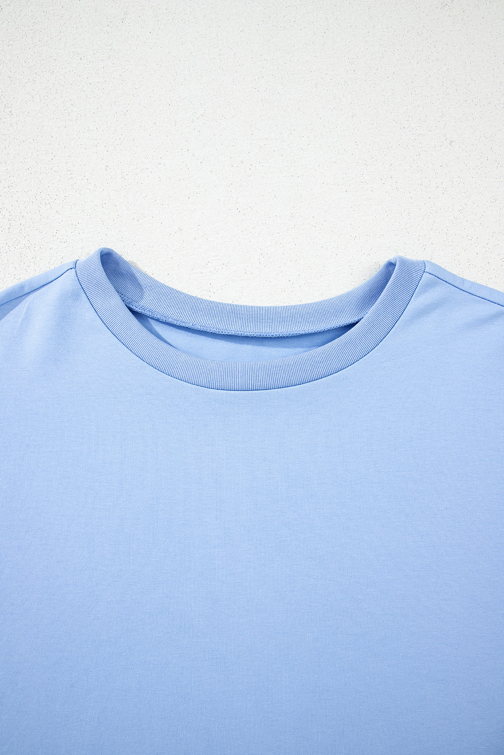 Solid Short Sleeve Hi Low Hem T-Shirt