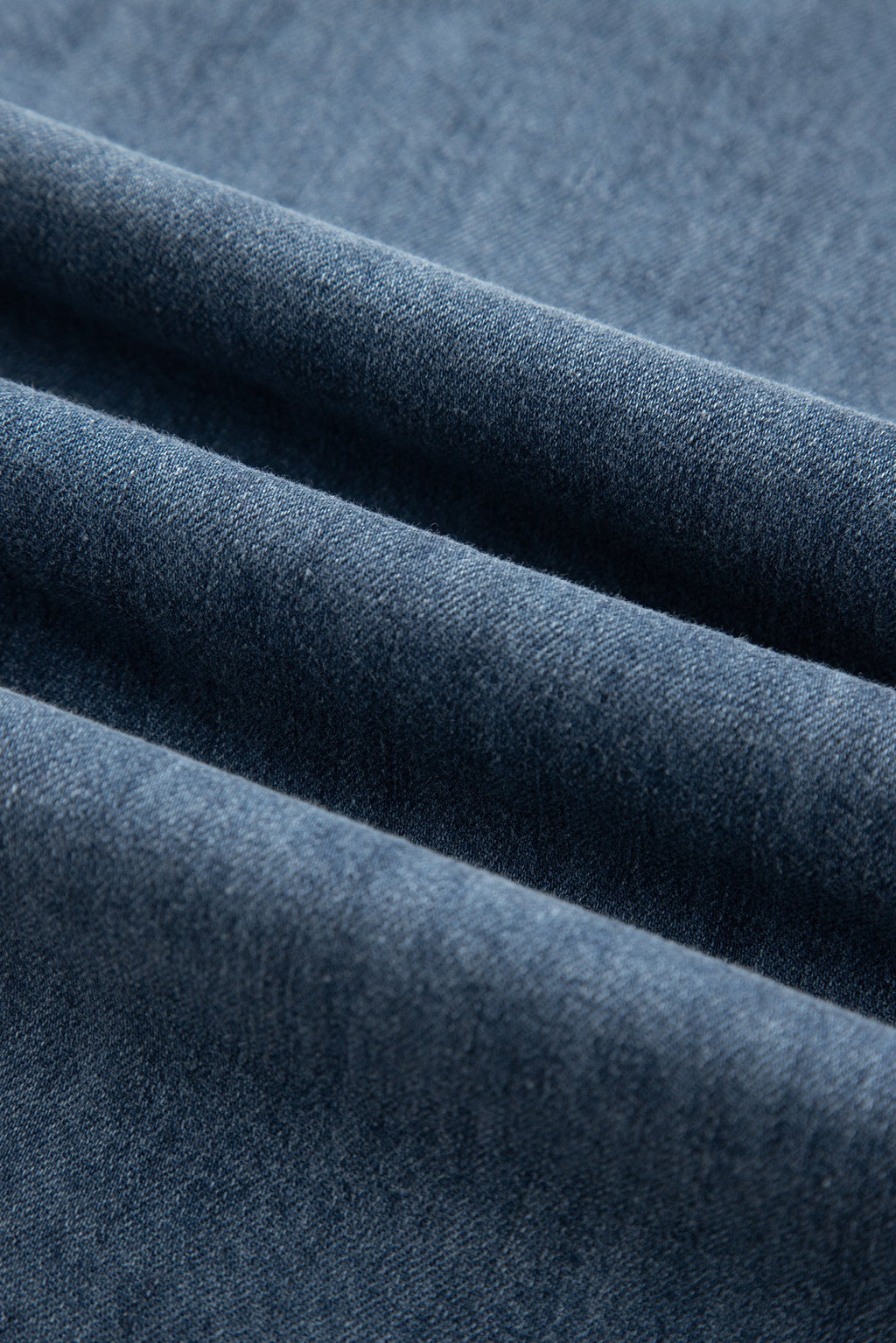 Colorblock Denim Long Sleeve Buttoned Shirt