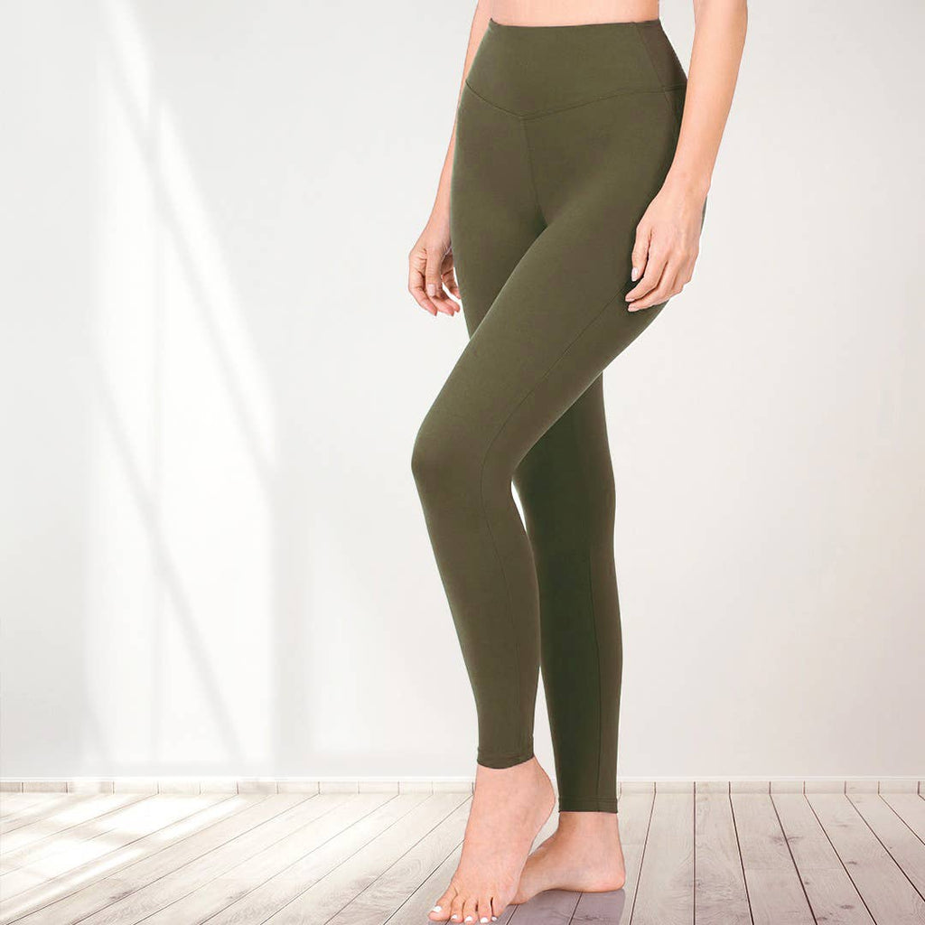 `.Tummy Control Leggings: DEEPAQUA-90093 / L