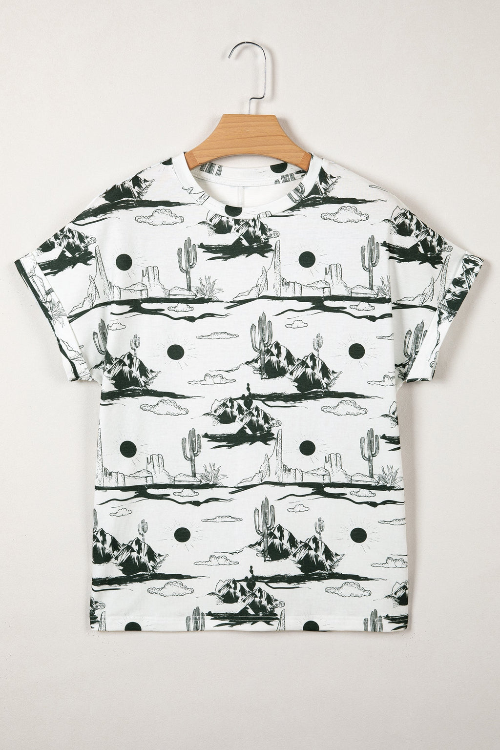 Western Desert Short Sleeve Knit Top