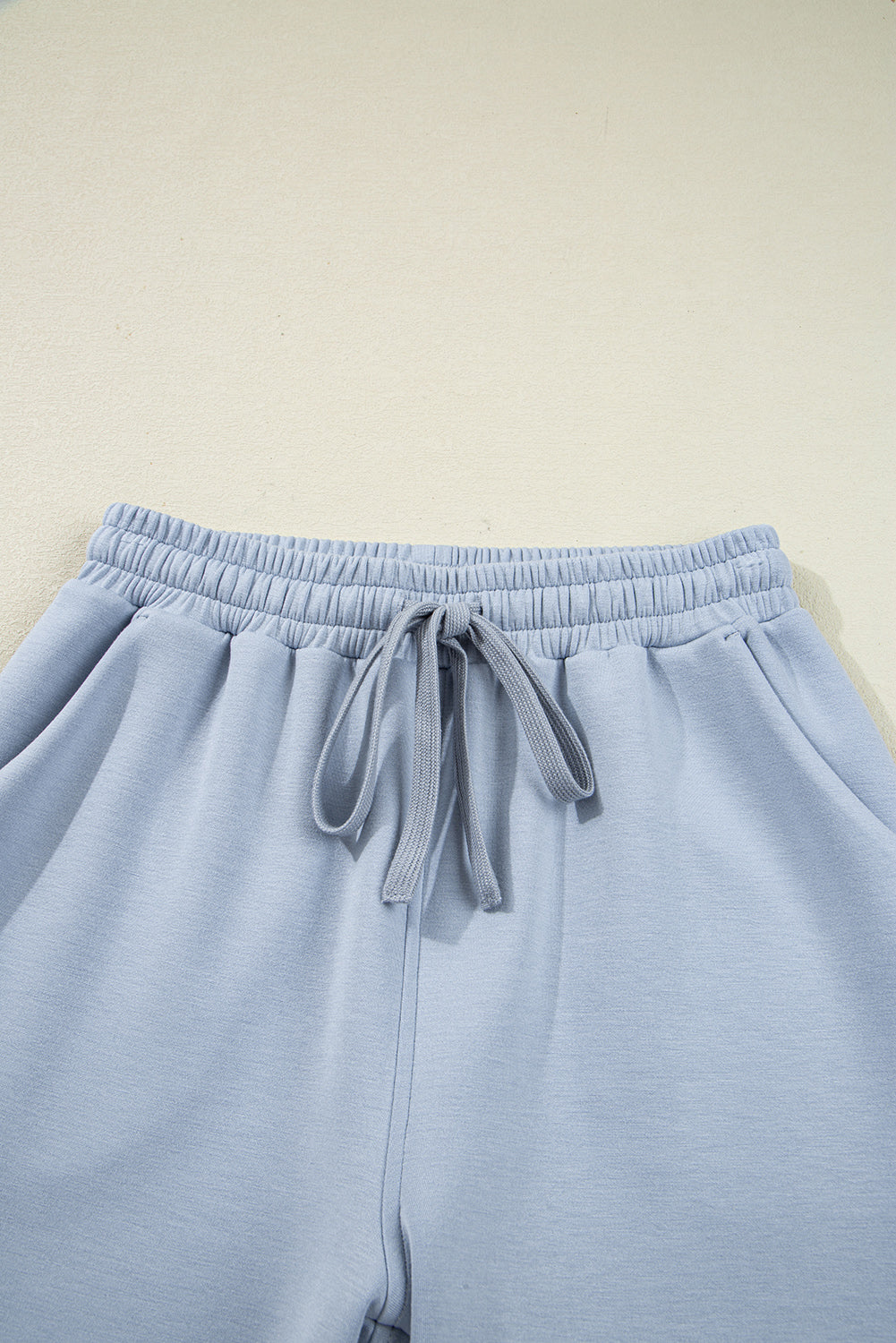 Solid Half-Zip Hoodie and Pants Set
