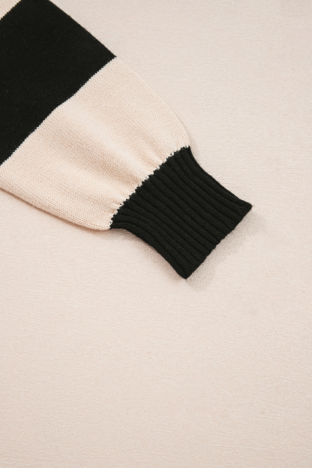 Stripe Knit Colorblock Sweater Mini Dress