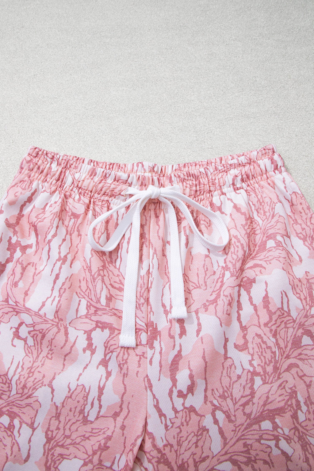 Floral Camo Sweatshirt & Drawstring Pants Set