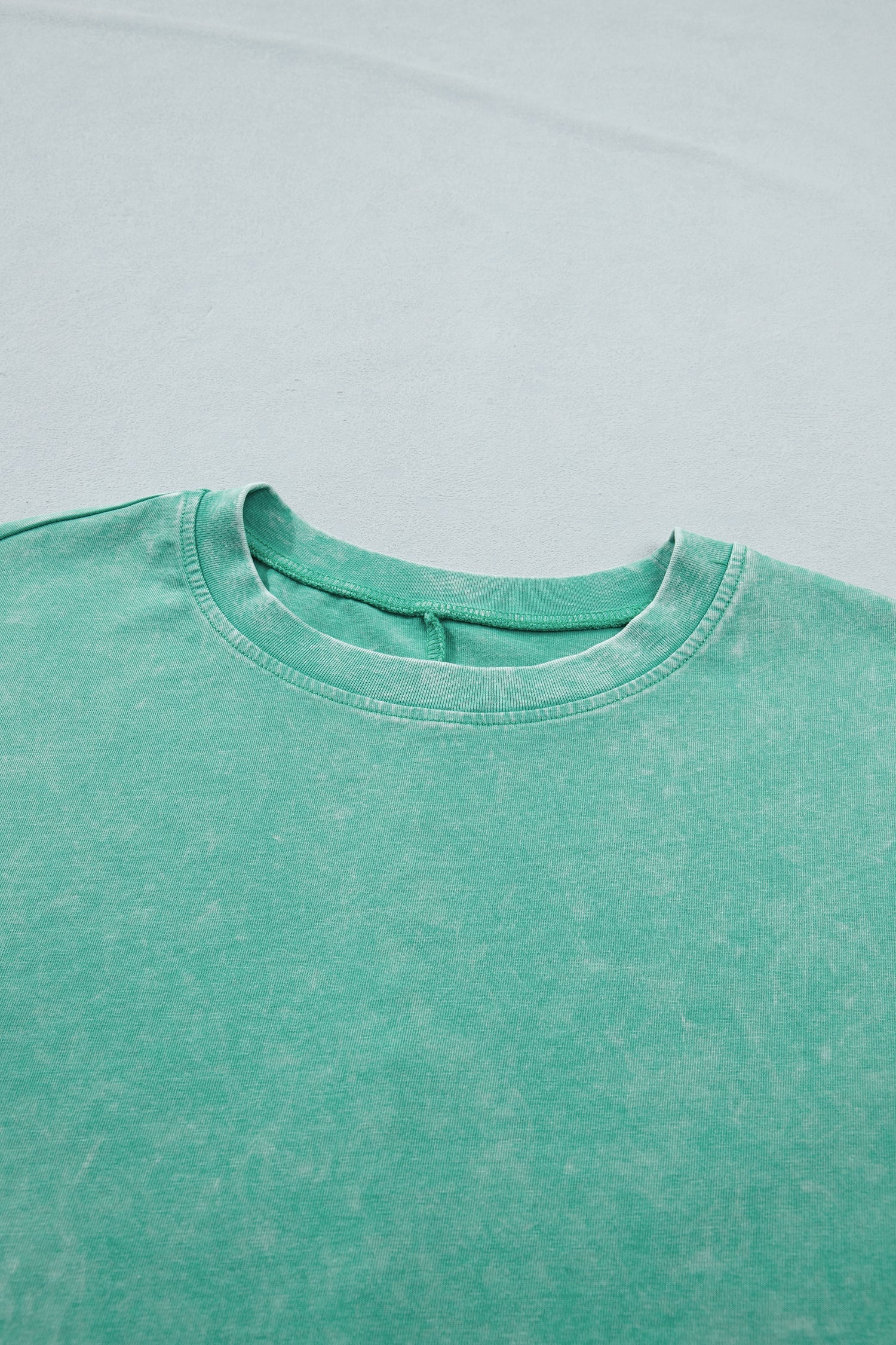 Solid Mineral Washed Short Sleeve Oversize Tee