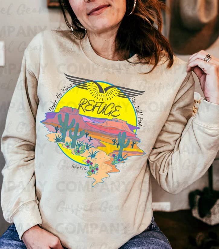 Under His Wings Graphic Shirt: 2XL / Short Sleeve Tee Pink