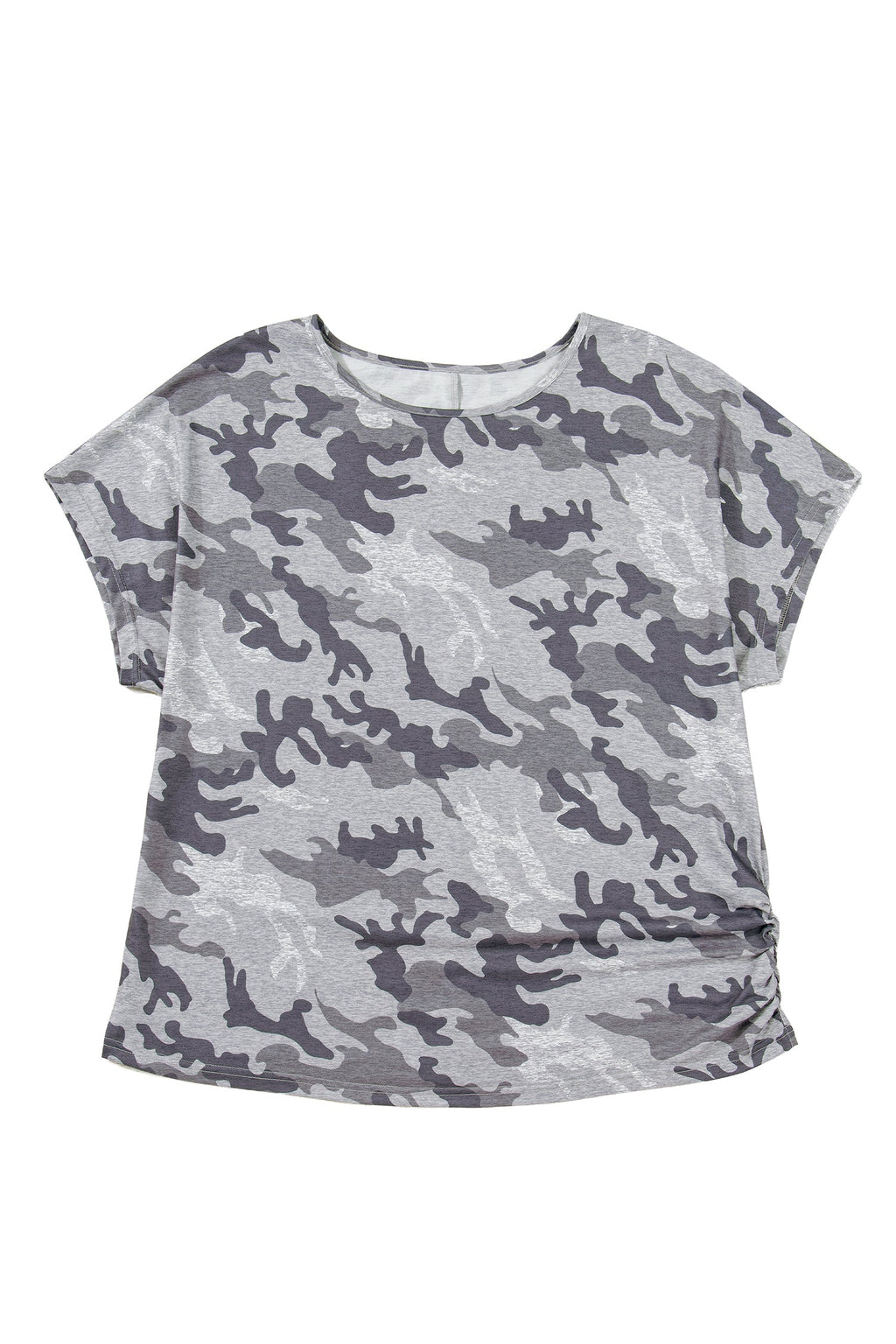 Plus Size Camo Short Sleeve T-Shirt